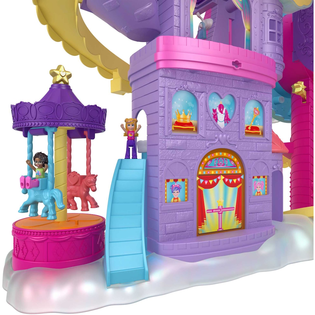 Polly Pocket Spielwelt »Pollyville Regenbogen-Einhornspaß Freizeitpark«