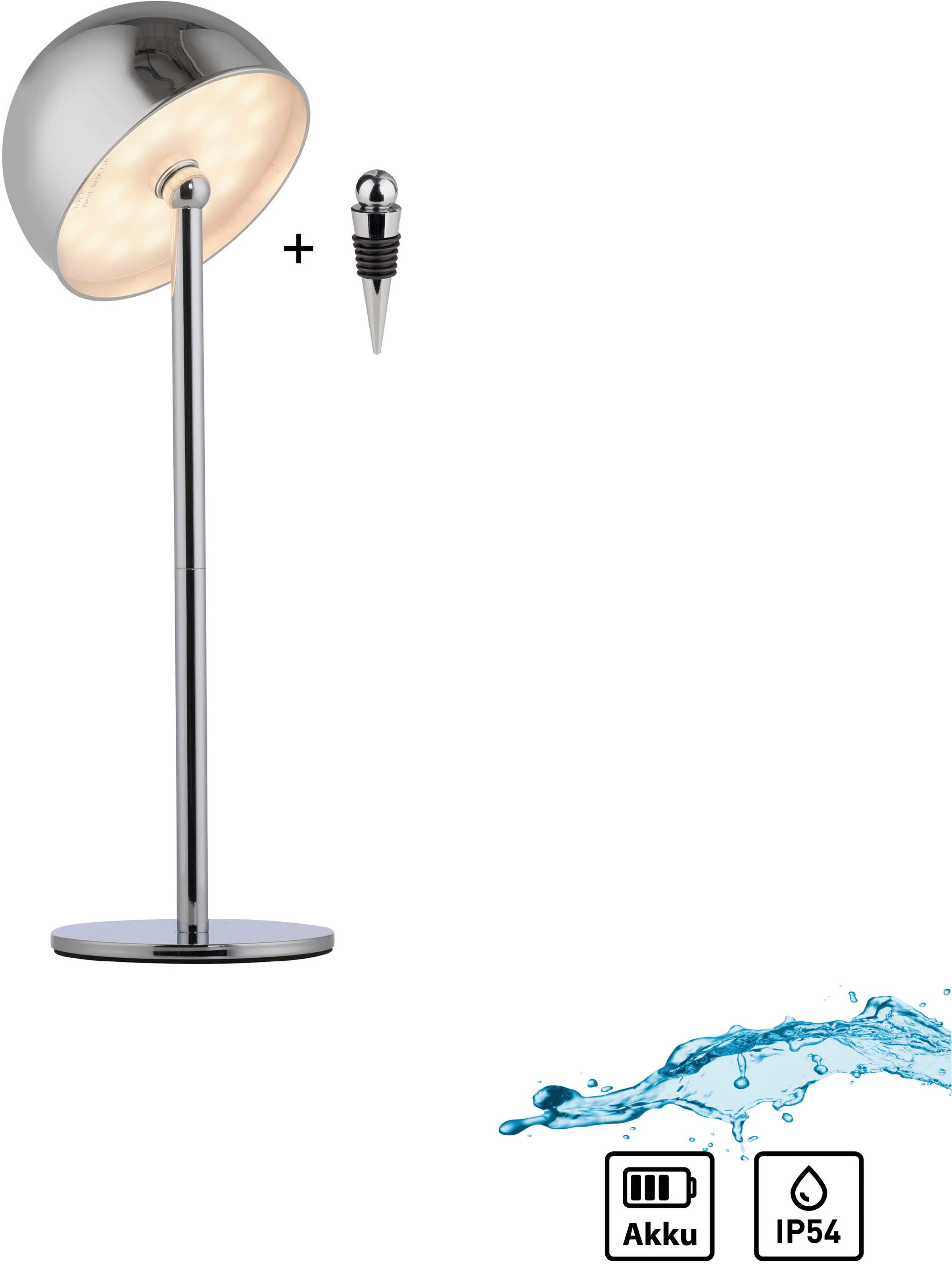 my home Tischleuchte »Akku Tischleuchte Hesper Indoor Outdoor, magnetischer günstig online kaufen