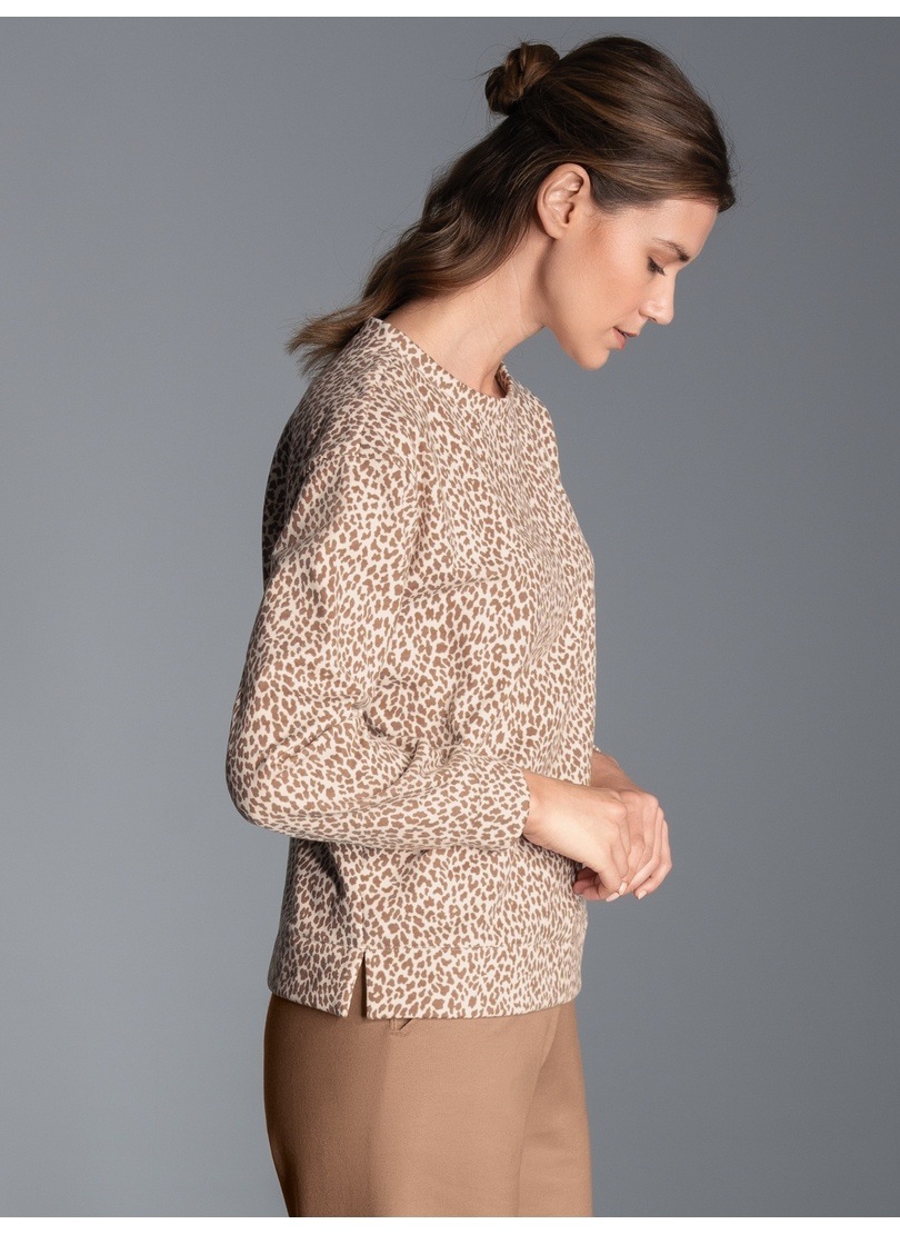 Trigema Sweatshirt »TRIGEMA Sweatshirt mit Allover-Leo-Print«