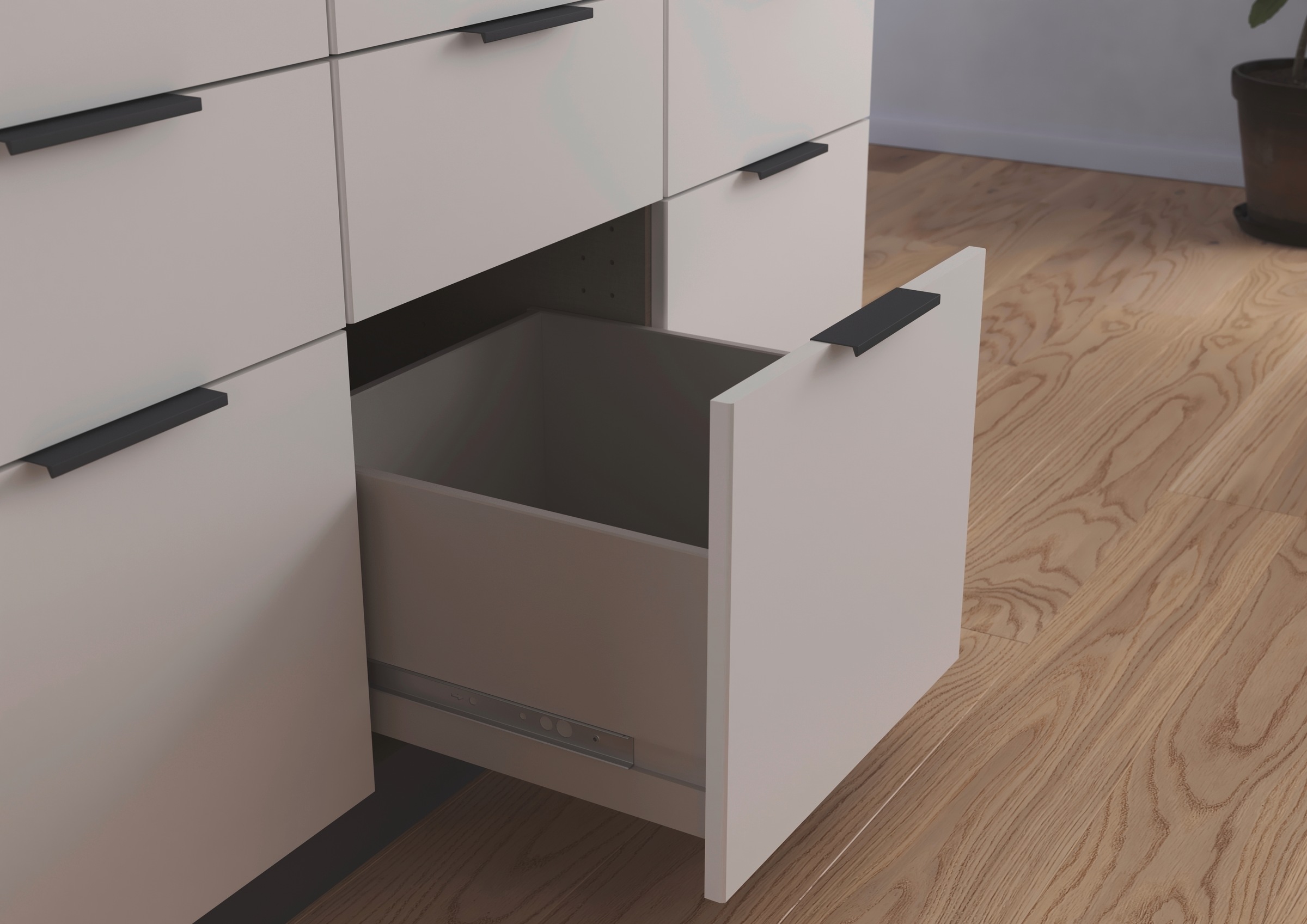 rauch Kleiderschrank »Kleiderschrank Schrank Garderobe Wäscheschrank DUNDEE«, (mit 3 Griff-Varianten), Schubladen in zwei Höhen, optional mit Spiegel MADE IN GERMANY