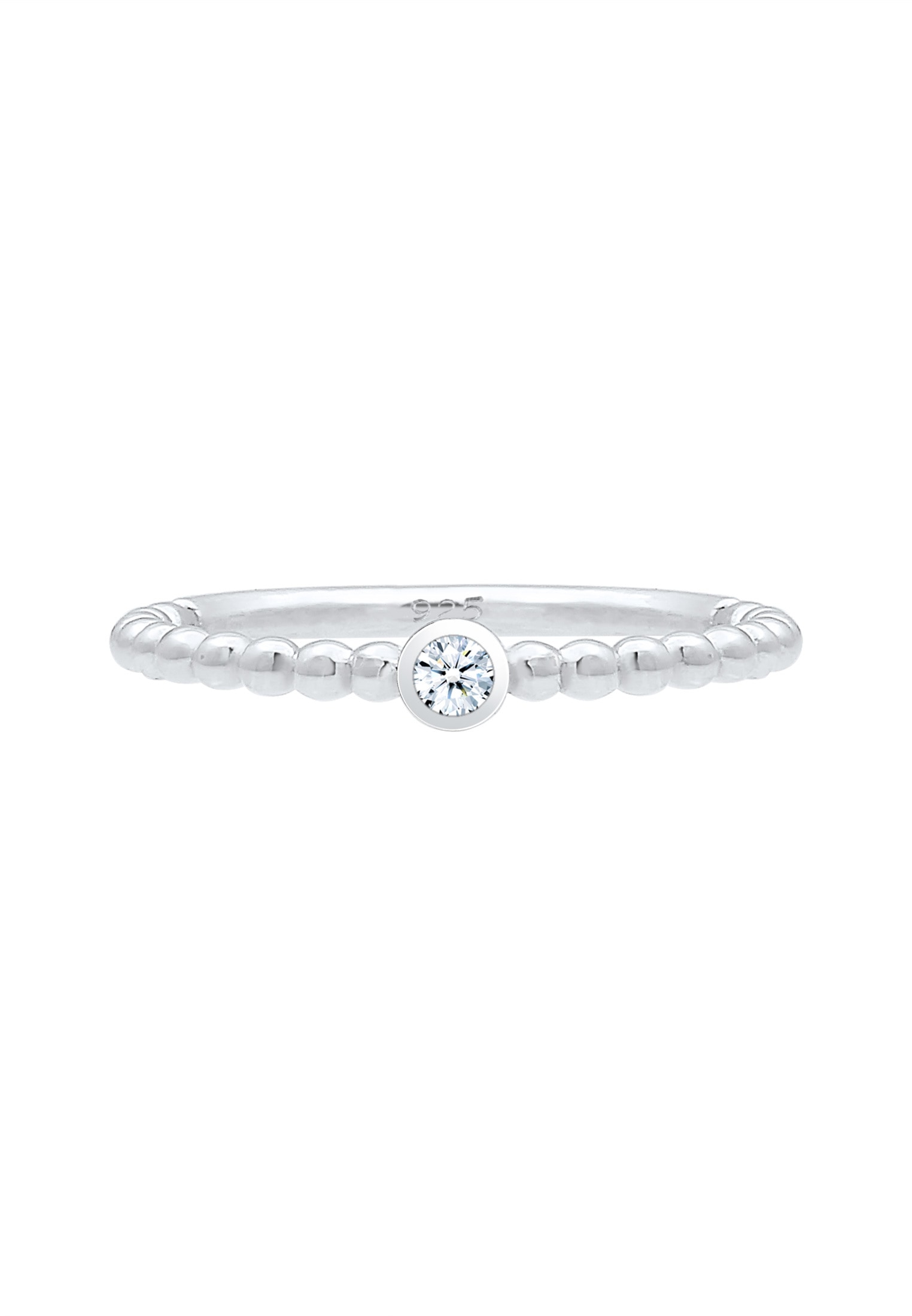 Elli DIAMONDS Verlobungsring »Verlobungsring Geo Kugeln Diamant (0.03ct) 925 Sterling Silber«