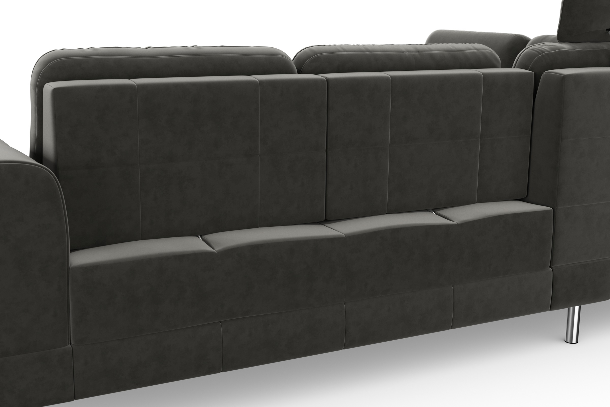 sit&more Ecksofa »Bendigo L-Form«, inklusive Sitztiefenverstellung, Bodenfreiheit 12 cm, in 2 Fußfarben