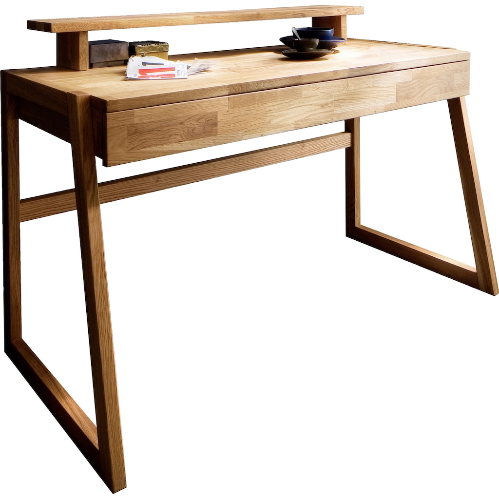 Home affaire Tischaufsatz »Dura«, aus schönem massivem Wildeichenholz, passend zum Schreibtisch mit dem Seriennamen Dura