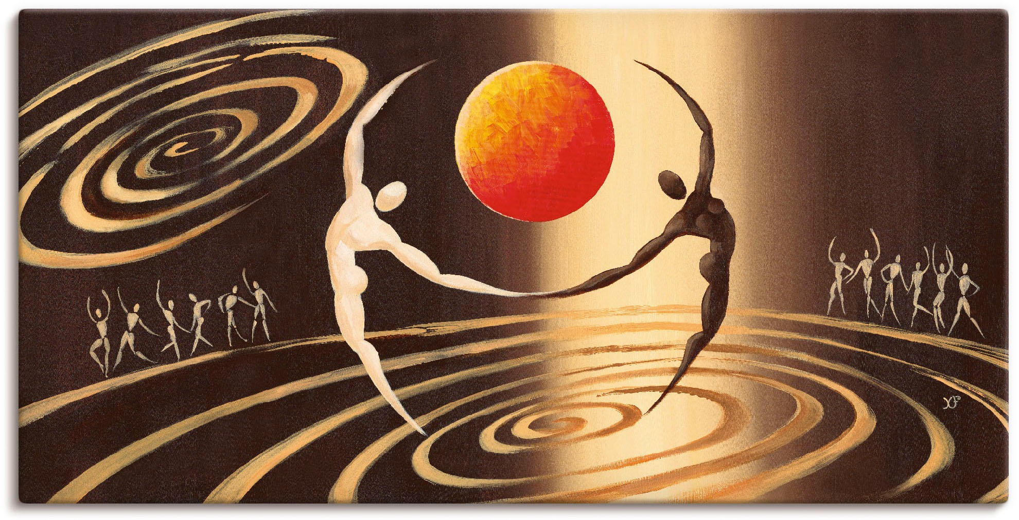 Artland Leinwandbild »Über dem Universum« Paar 1 Stk. tlg. auf Holzrahmen g günstig online kaufen