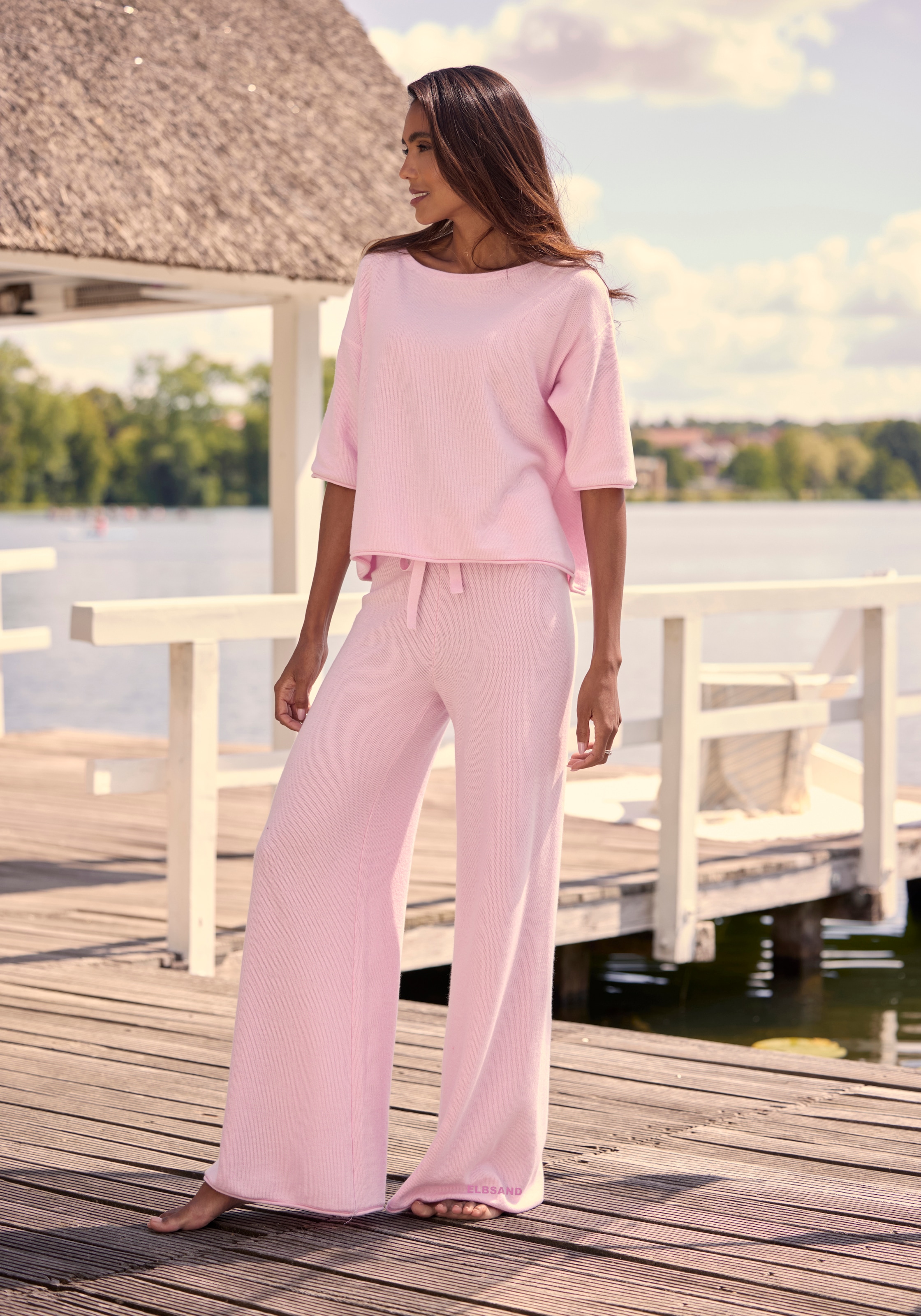 Elbsand Loungehose  aus hochwertigem Feinstrick, Loungewear