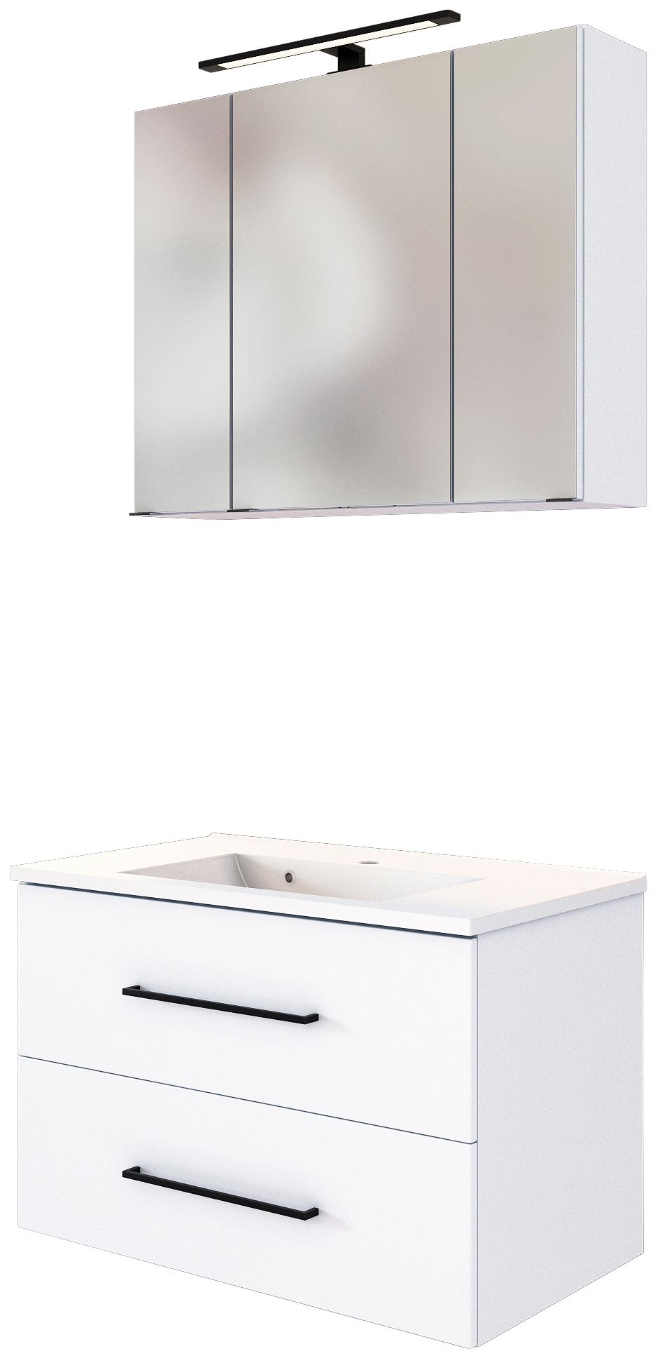 welltime Badmöbel-Set »Luena« Set, 2 Stk. tlg. Breite 80 cm, Softclose-Funk günstig online kaufen