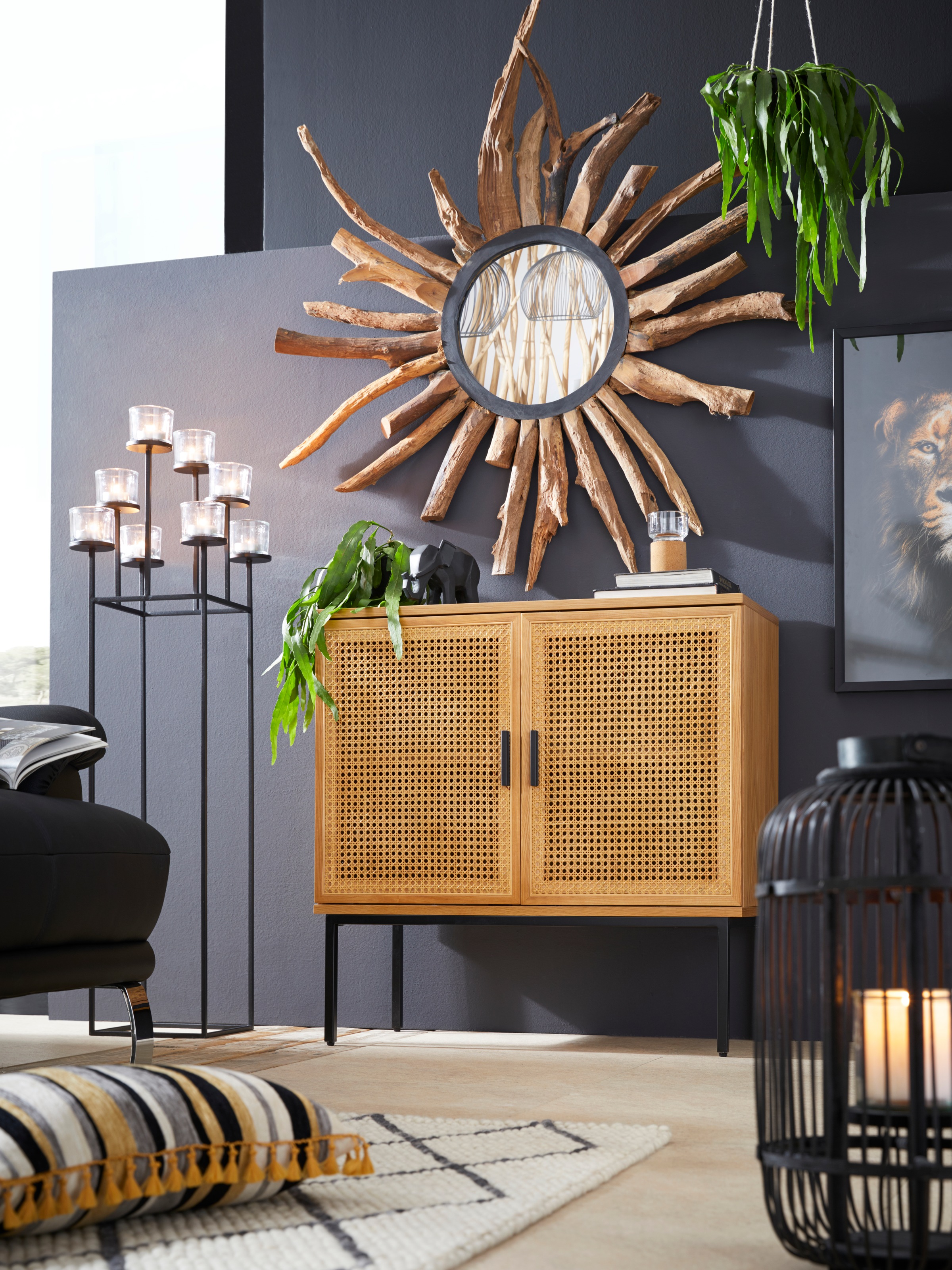 SIT Spiegel »Romanteaka«, aus recyceltem Altholz Teak, Shabby Chic, Vintage