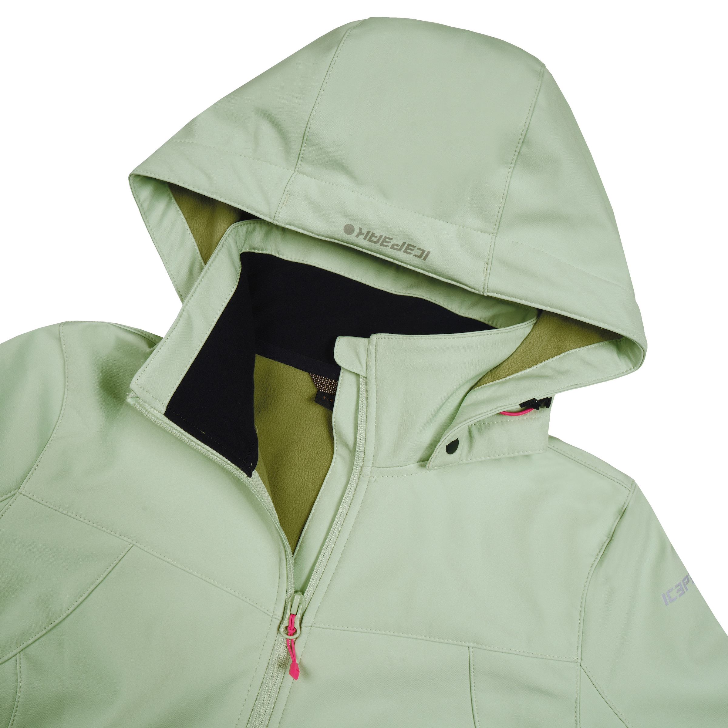 Icepeak Softshelljacke »D SOFTSHELLJACKE BRENHAM«, mit Kapuze, mit hohem Stehkragen