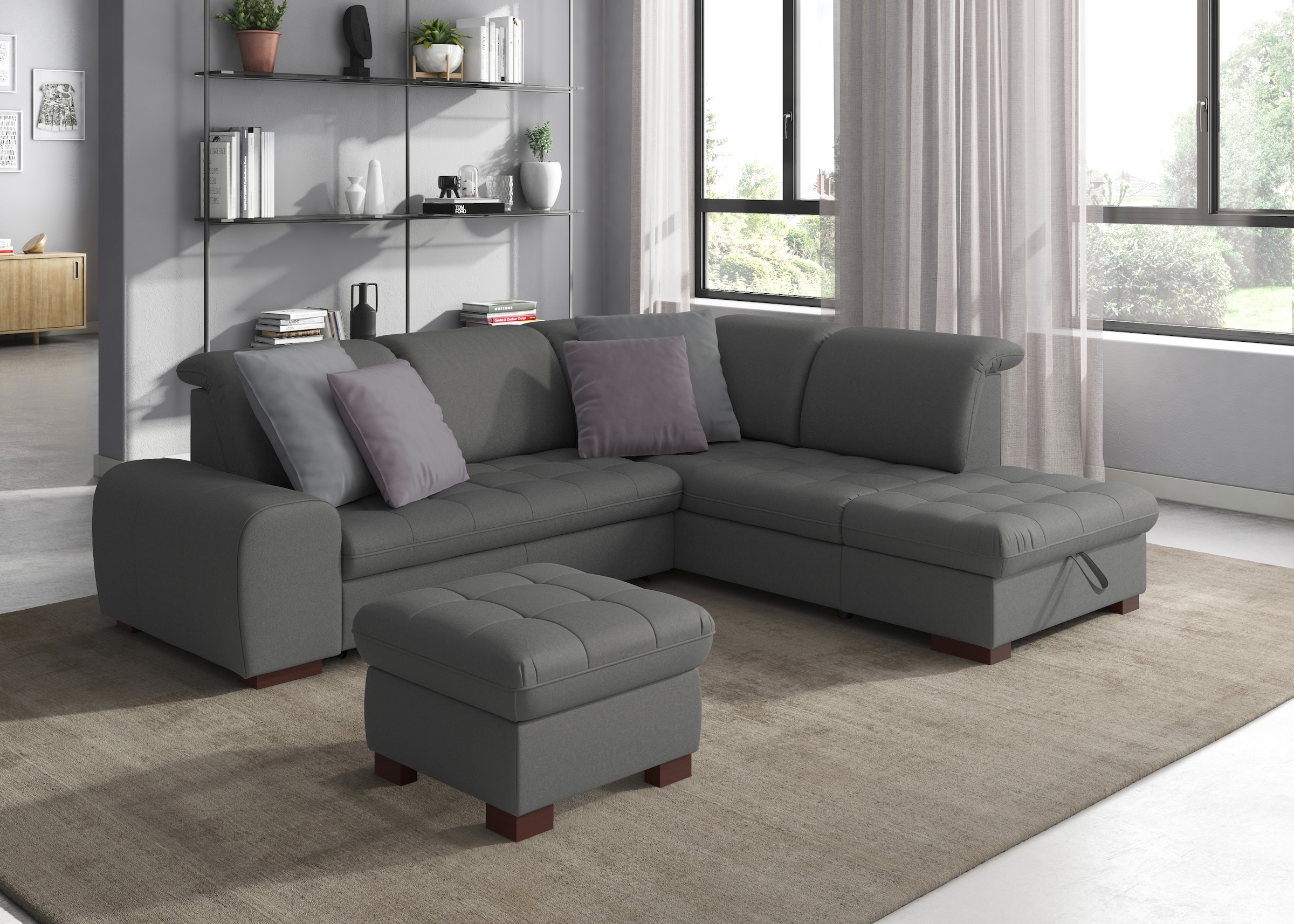 sit&more Ecksofa "Luxor L-Form" wahlweise mit Bettfunktion, Stauraum und Ko günstig online kaufen
