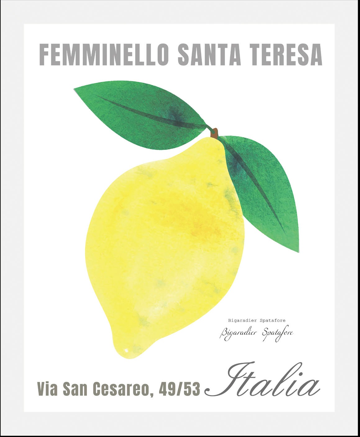 queence Bild »Feminello«, Italien-Schriftzug-Obst-Obst Bilder-Kunst, (1 St. günstig online kaufen