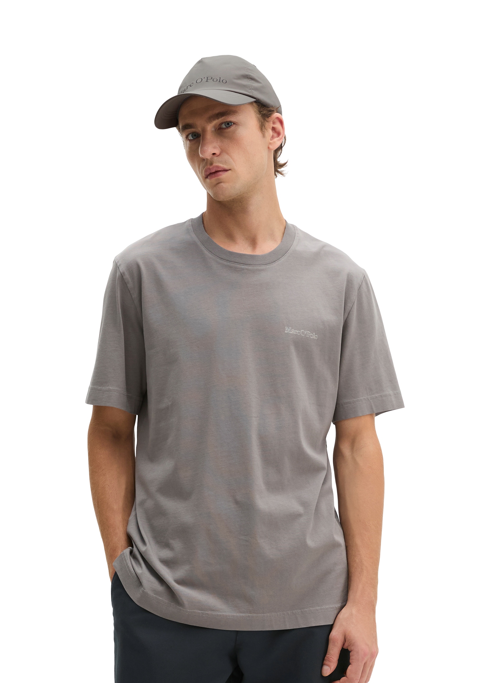 Marc O'Polo T-Shirt regular aus regenerativer Bio-Baumwolle, Rückenprint