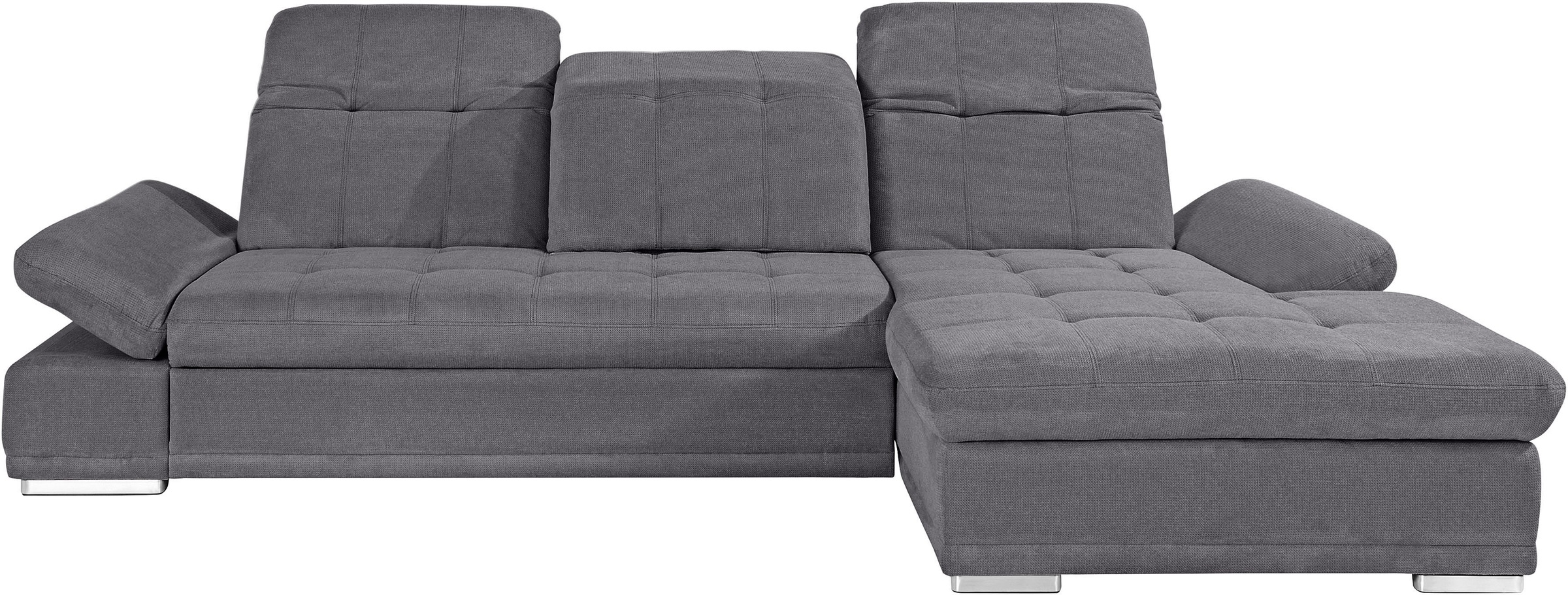 COTTA Ecksofa »Holiday L-Form mit Sitztiefen-, Armteil- und Kopfteilverstellung«, wahlweise mit Bettfunktion & Bettkasten