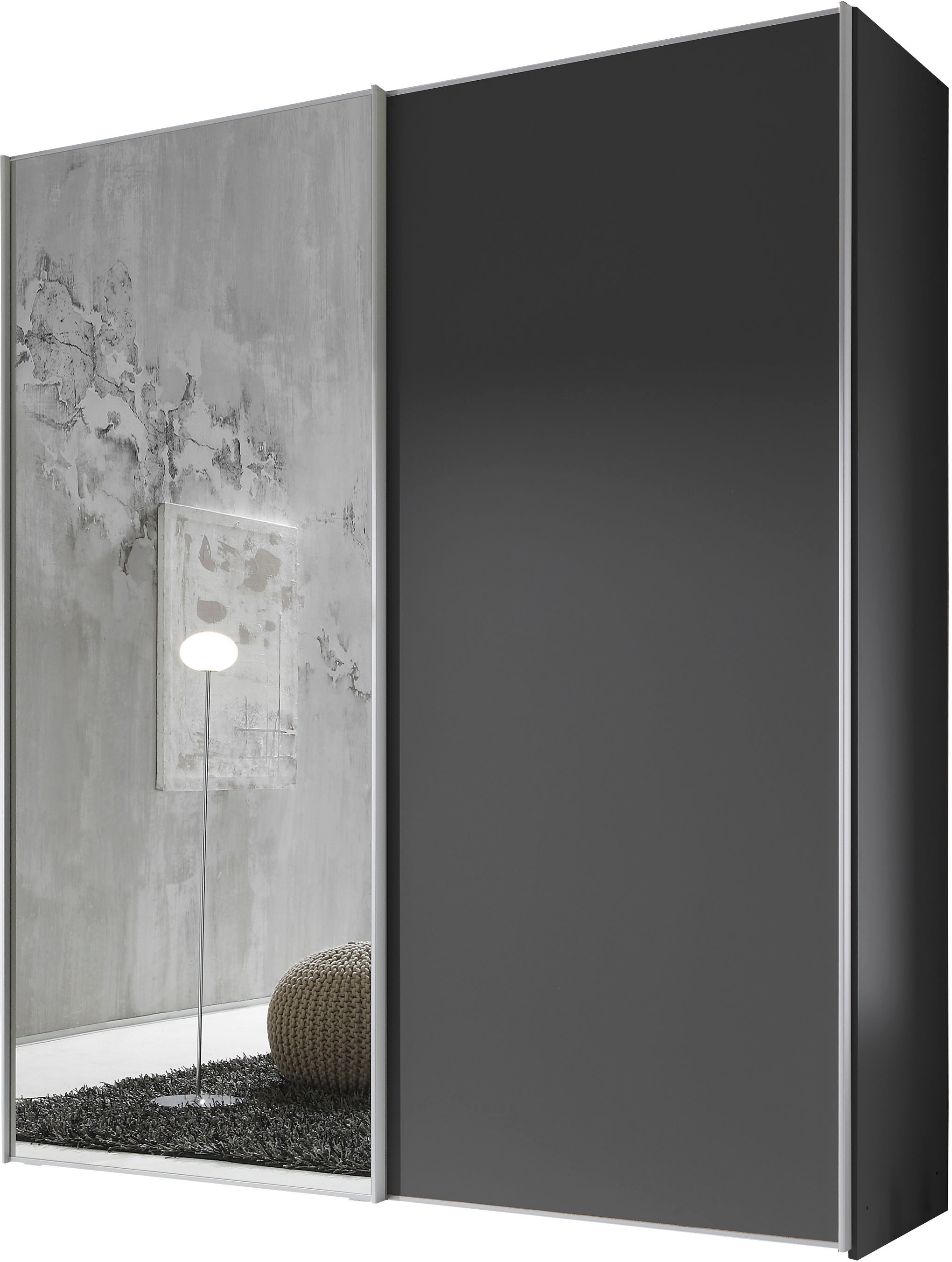 STAUD Schwebetürenschrank »Sinfonie Plus, edles Design in hochwertiger Qualität, Made in Germany« Mit Spiegeltüre und vier verschiedenen Ausstattungsvarianten