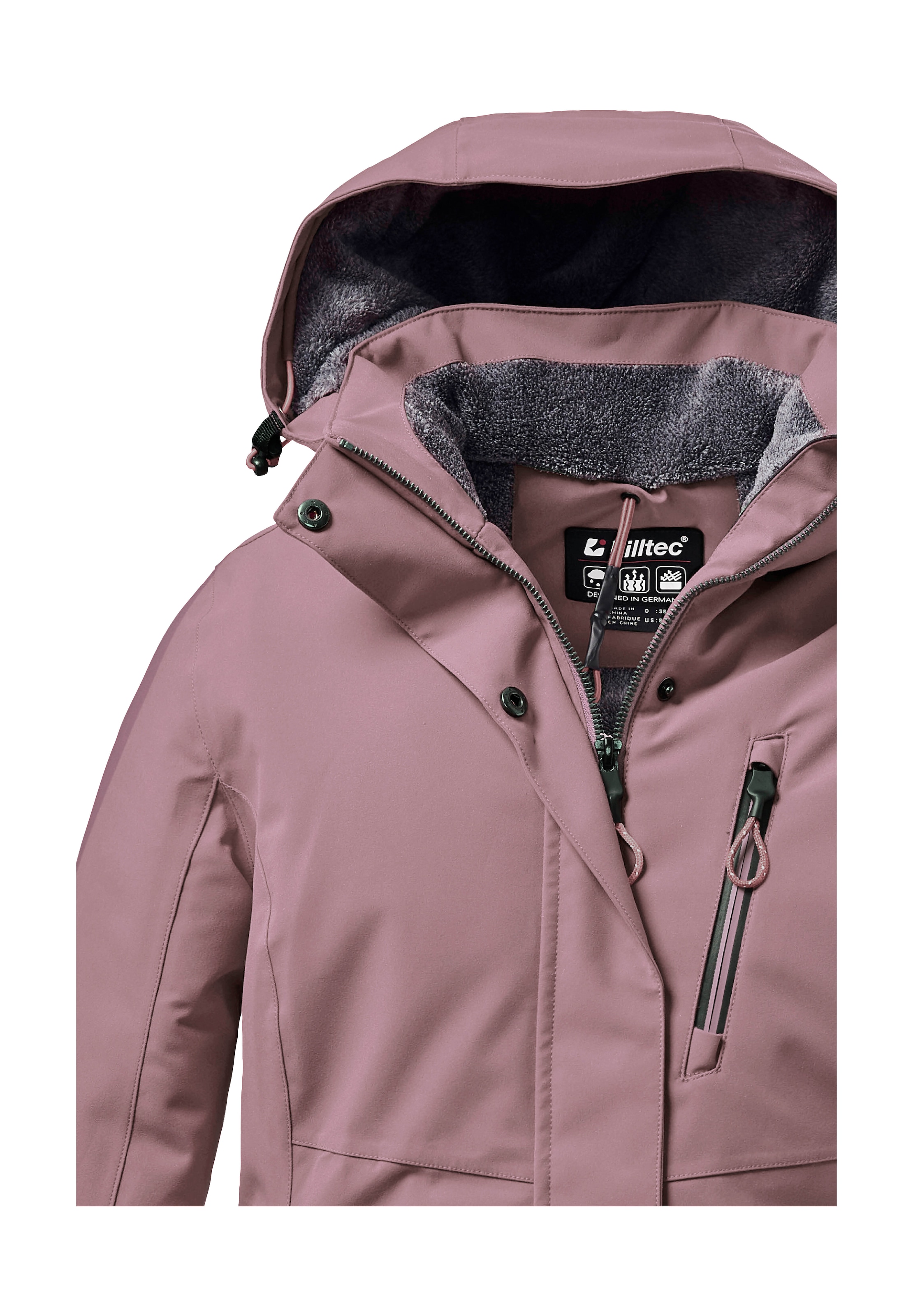 Killtec Outdoorjacke »KOW 140 WMN JCKT«, Wasserdichte Damenjacke, atmungsaktiv, abnehmbare Kapuze