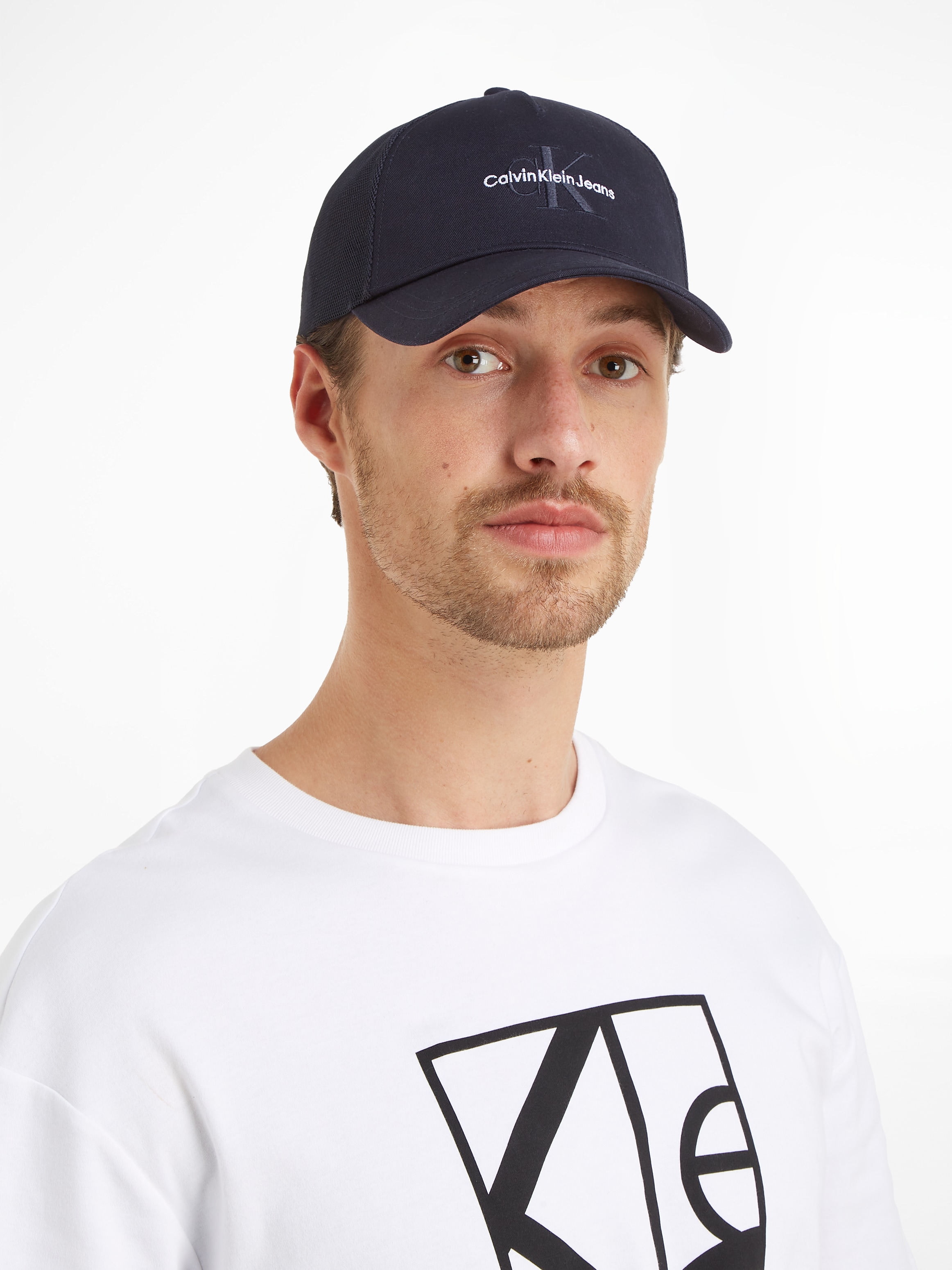 Trucker Cap »MONO LOGO EMBRO TRUCKER HAT«, mit Netz-Einsatz