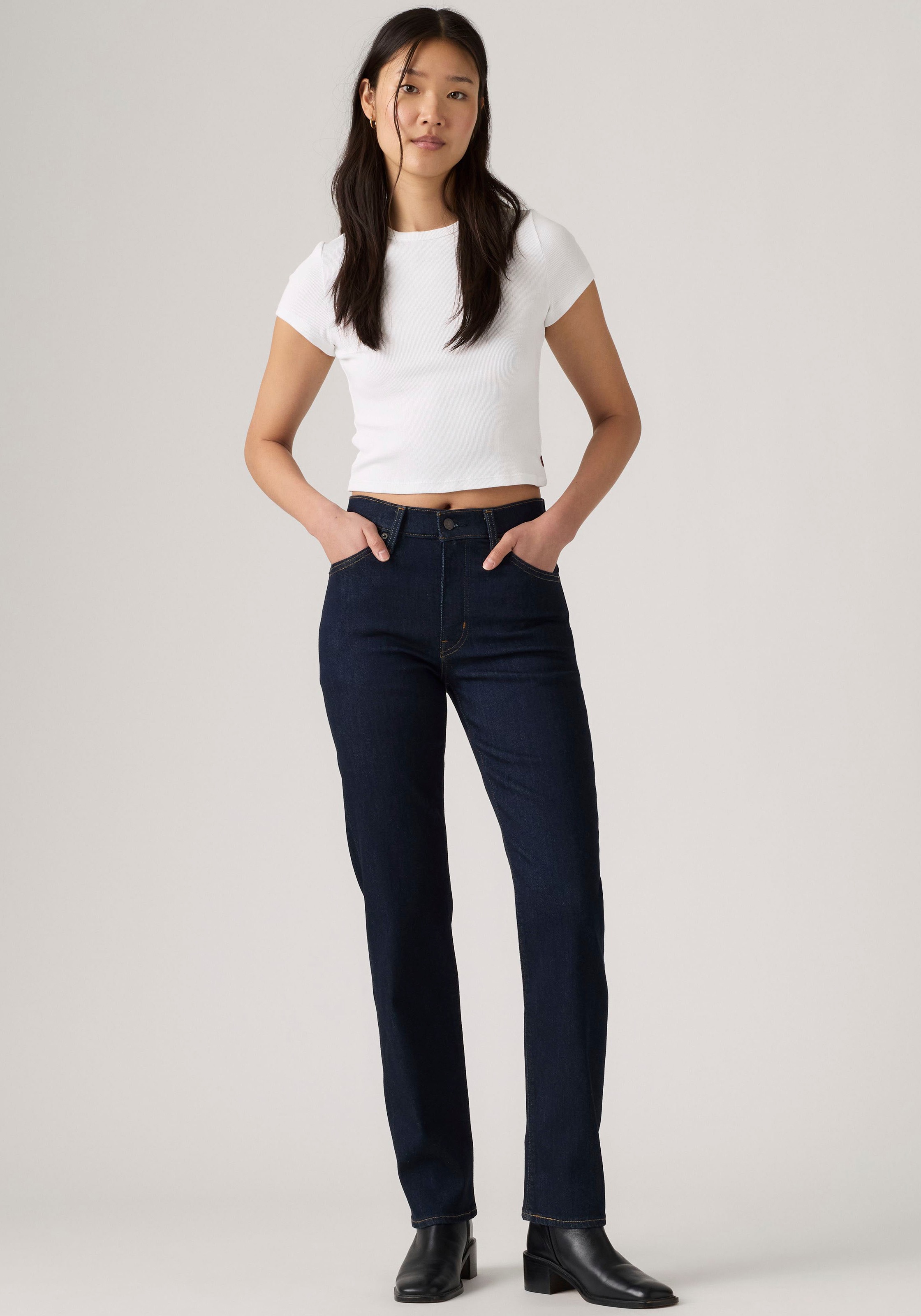 Levi's® Slim-fit-Jeans »722 HIGH RISE SLIM« mit Lyocell und Stretch