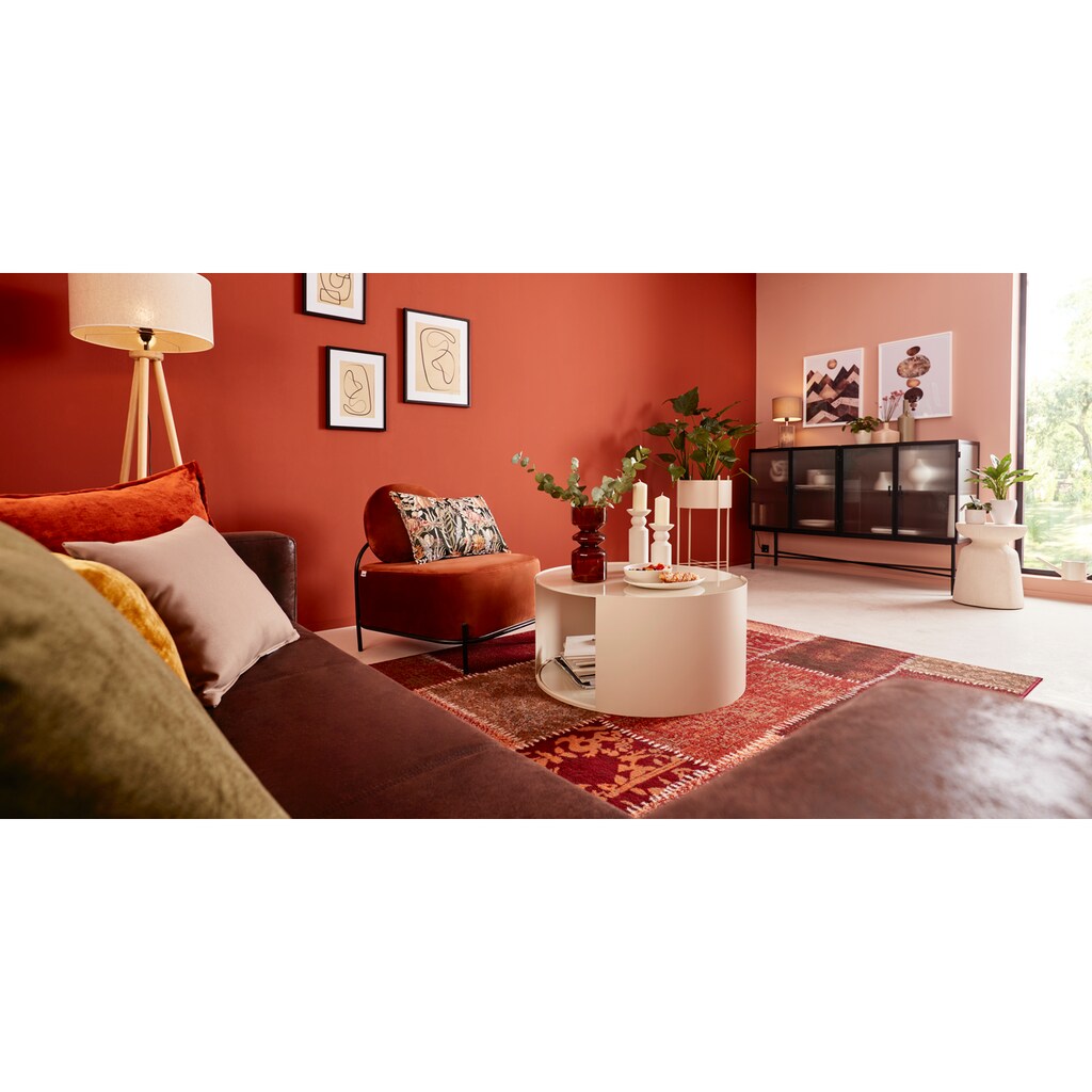 Home affaire Teppich »Garry«, rechteckig, 7 mm Höhe, Vintage Design, Kurzflor, idealer Teppich für Wohnzimmer & Kinderzimmer