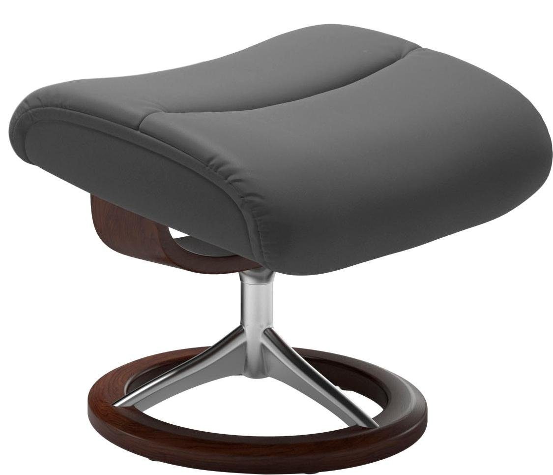 Stressless® Relaxsessel »View«, (Set, Relaxsessel mit Hocker), mit Signature Base, Größe S,Gestell Braun