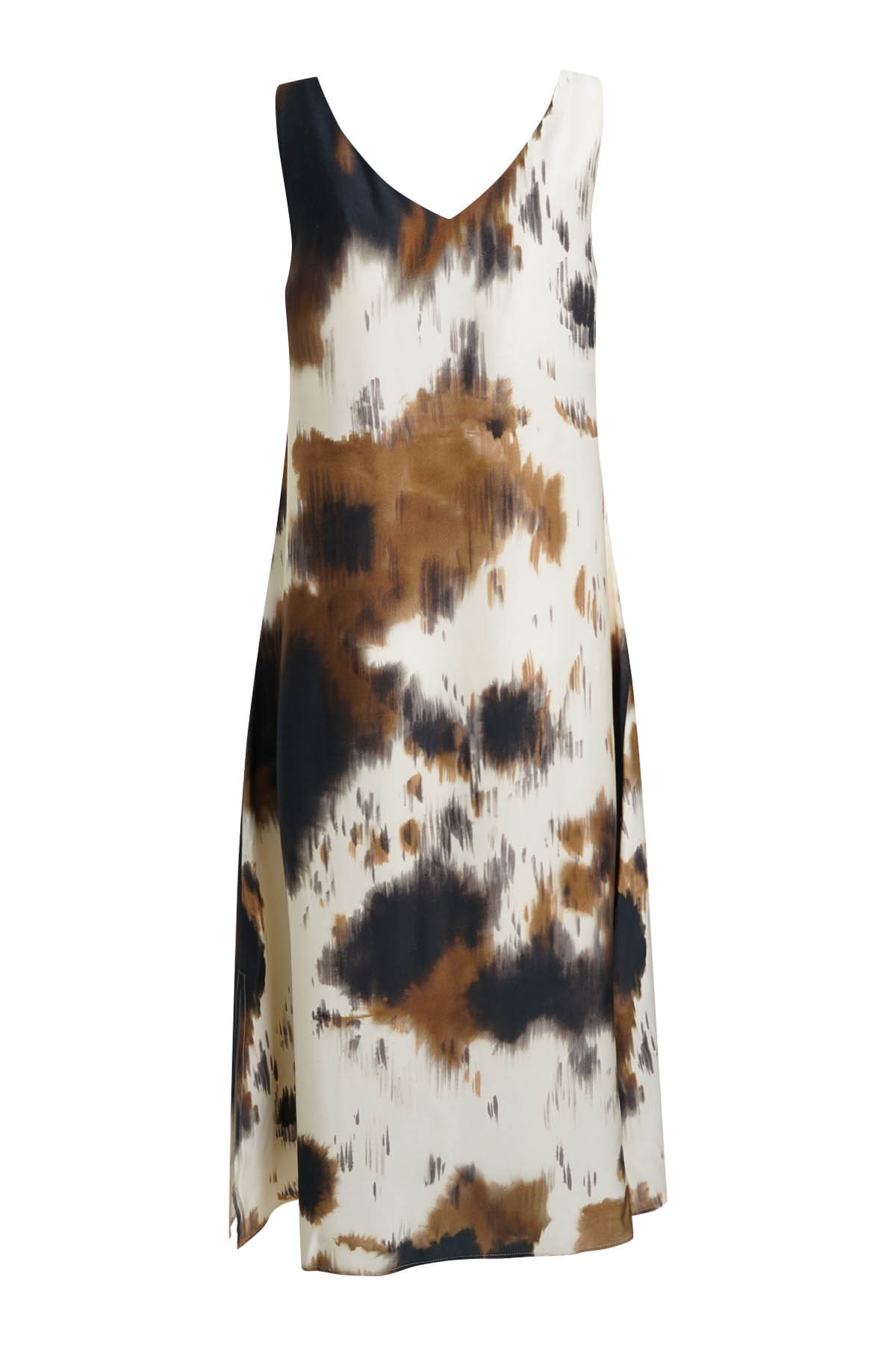 Smith & Soul Midikleid mit Allover-Print, V-Ausschnitt