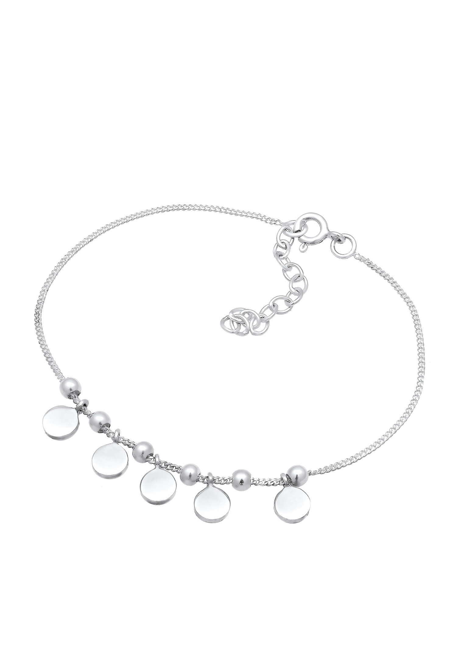 Elli Armband »Geo Kugeln Plättchen Trend Cool Modern 925 Silber«