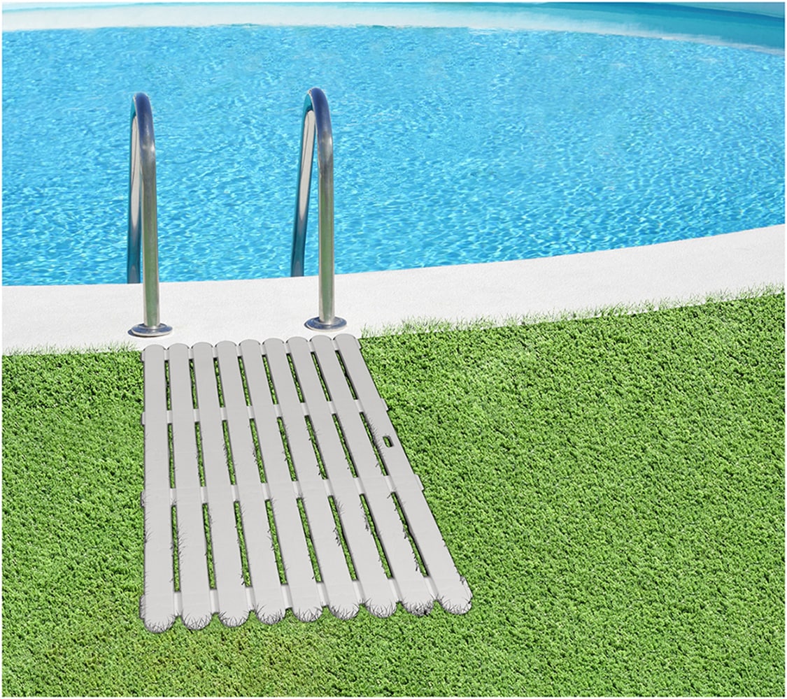 WENKO Badematte »Modell Indoor & Outdoor«, Baderost aus stabilem Kunststoff, rutschhemmende Unterseite