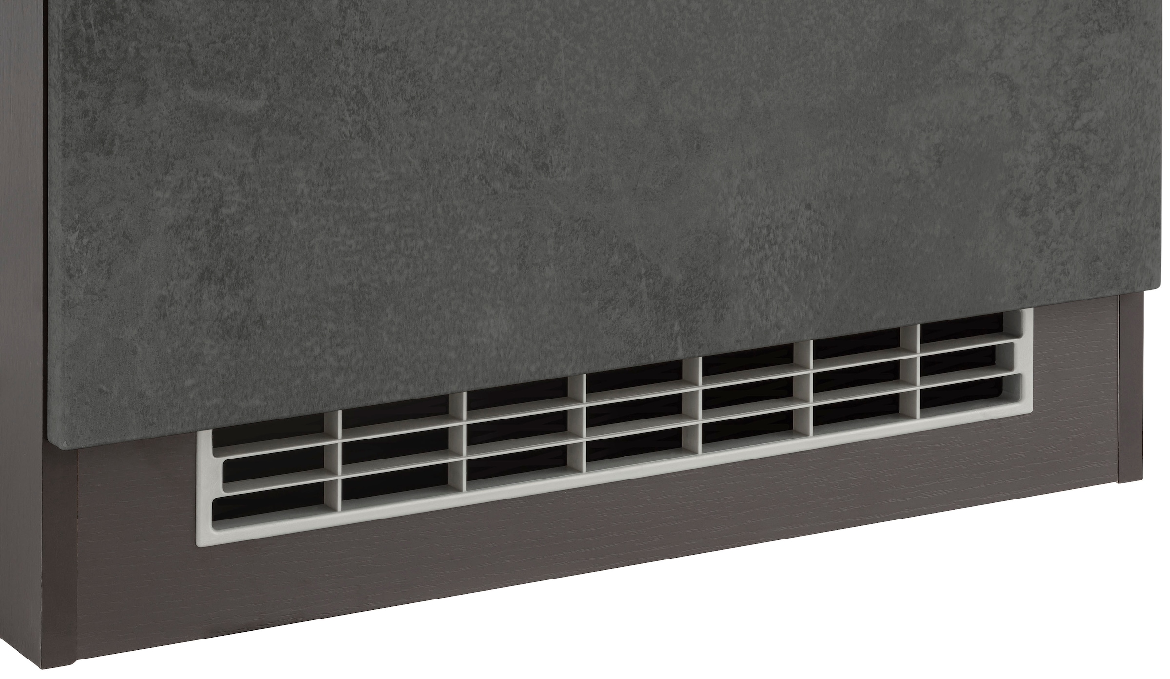 KOCHSTATION Kühlumbauschrank »KS-Tulsa«, 60 cm breit, 200 cm hoch, 2 Türen, schwarzer Metallgriff, MDF Front