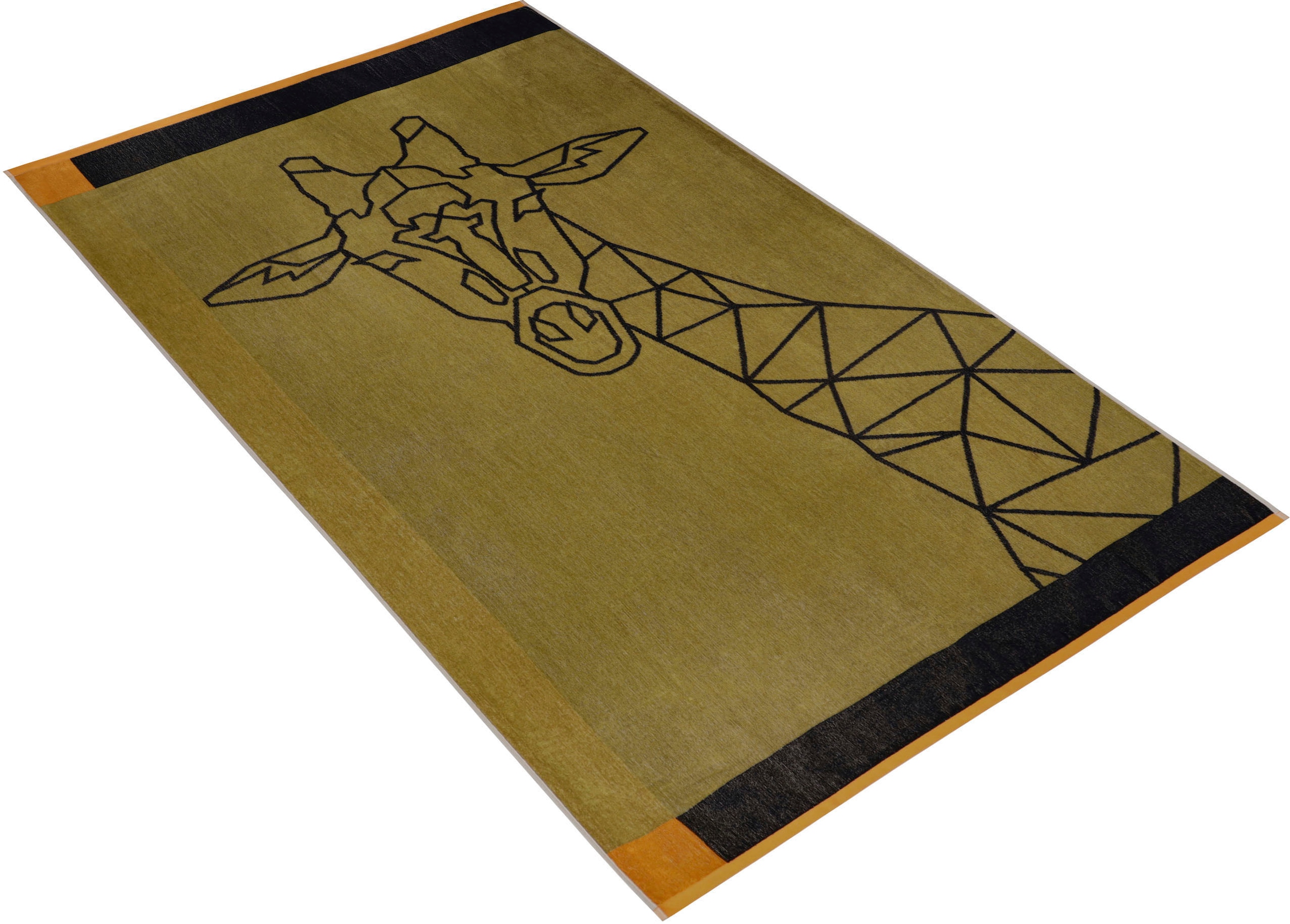 Vossen Strandtuch geometrischem (1 Giraffe bestellen Design Strandtuch »giraffe«, mit und St.), schnell bequem