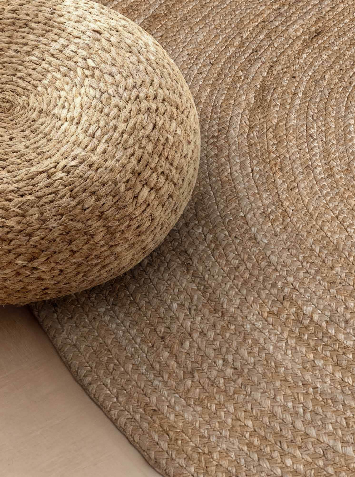 HANSE Home Teppich »Rangpur Juteteppich« oval 10 mm Höhe Handgewebt, 100% Jute , Natur, Wohnzimmer, Flur, Boho, Skandi