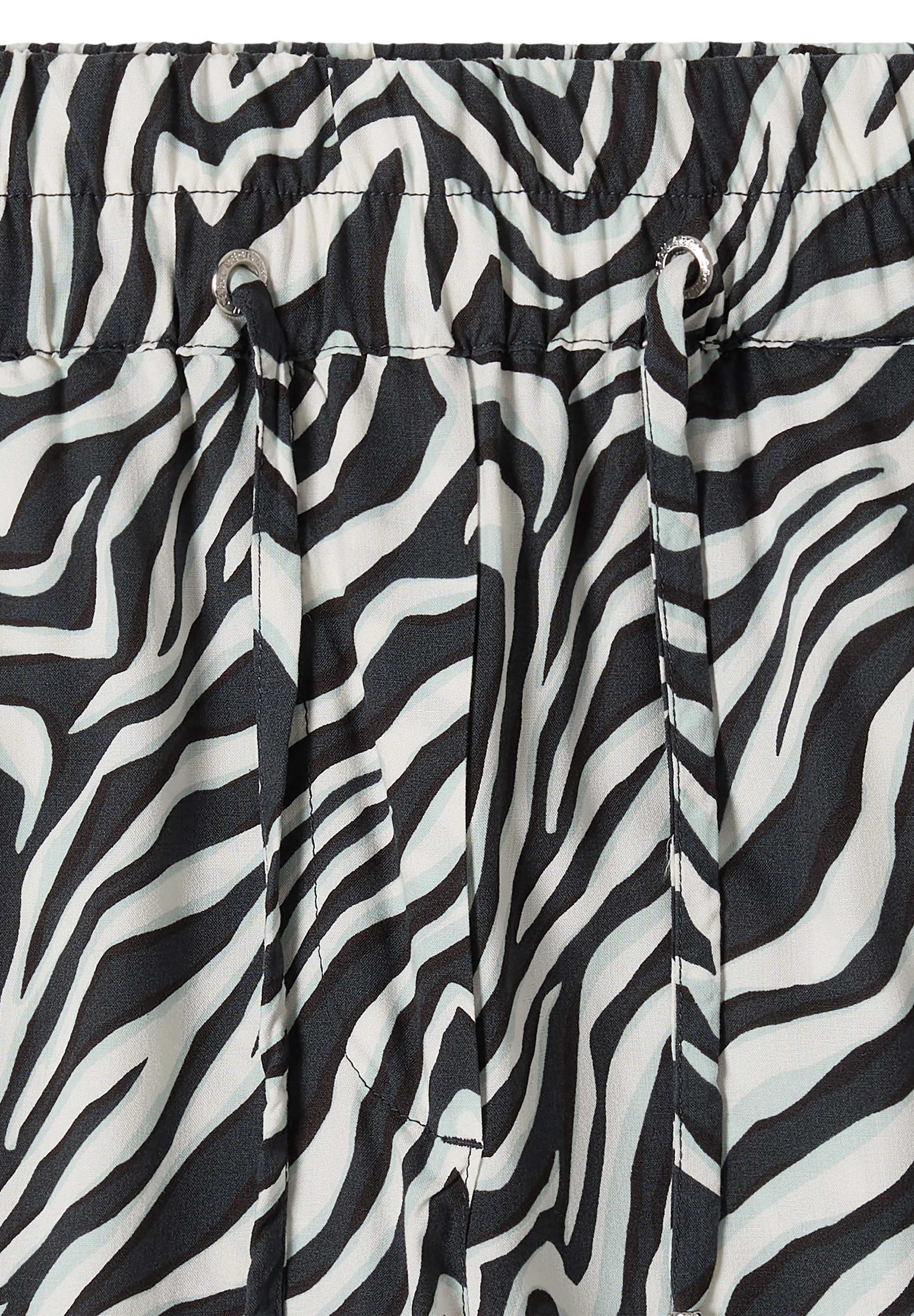 Cecil Stoffhose  Sommerhose, abstrahierter Zebraprint, Elastikbund