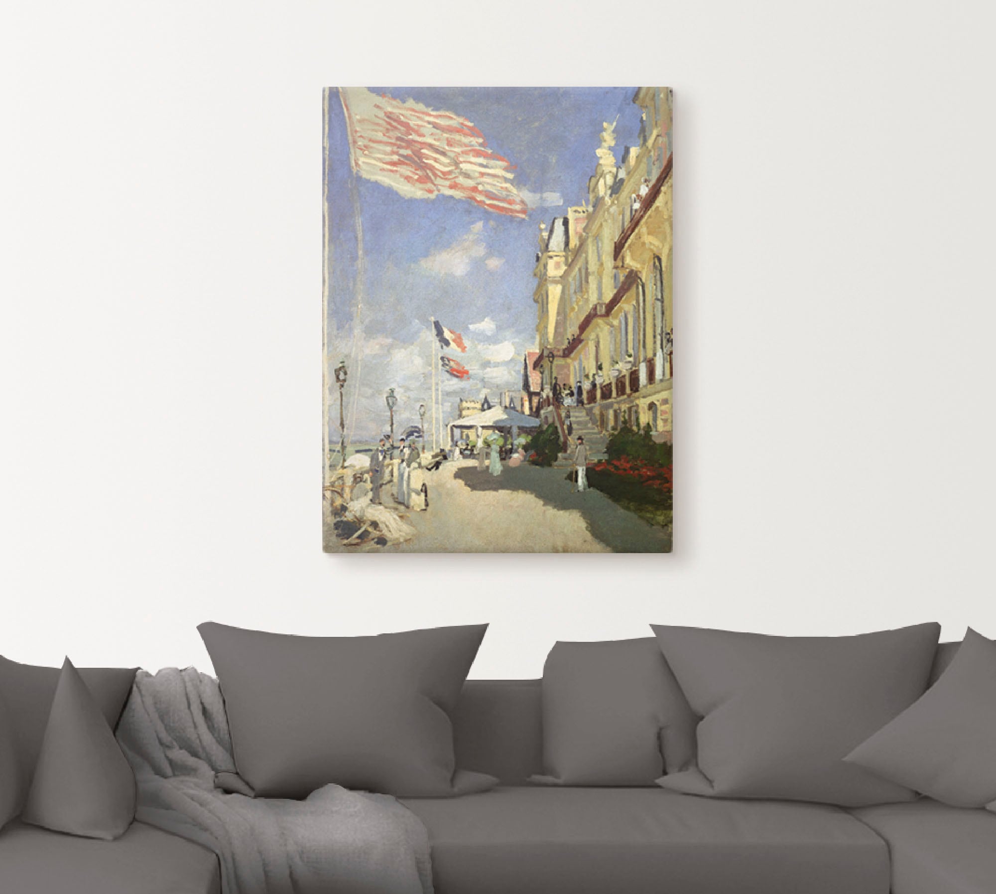 Artland Leinwandbild »Hotel des Roches Noires in Trouville«, Frankreich, (1 St.), auf Keilrahmen gespannt