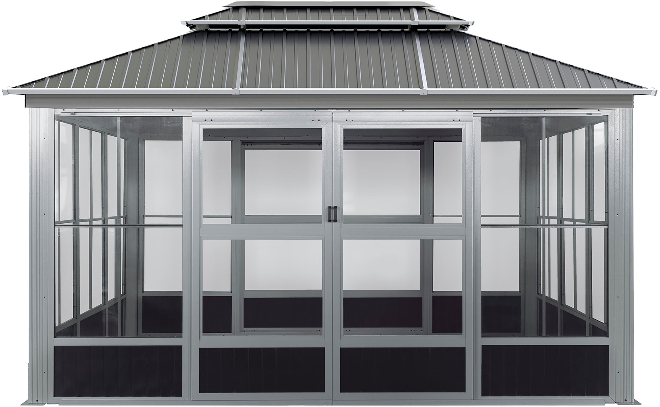 Sojag Pavillon »»Olan 1014««, (Set), aus Aluminium, mit Wintergarten, inkl. Moskitonetzen