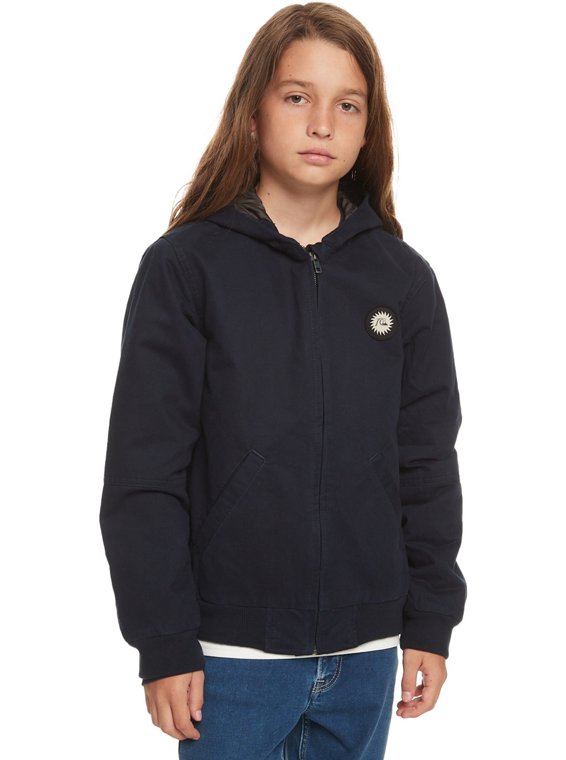 Quiksilver Outdoorjacke »Lets Go To School«, mit Kapuze