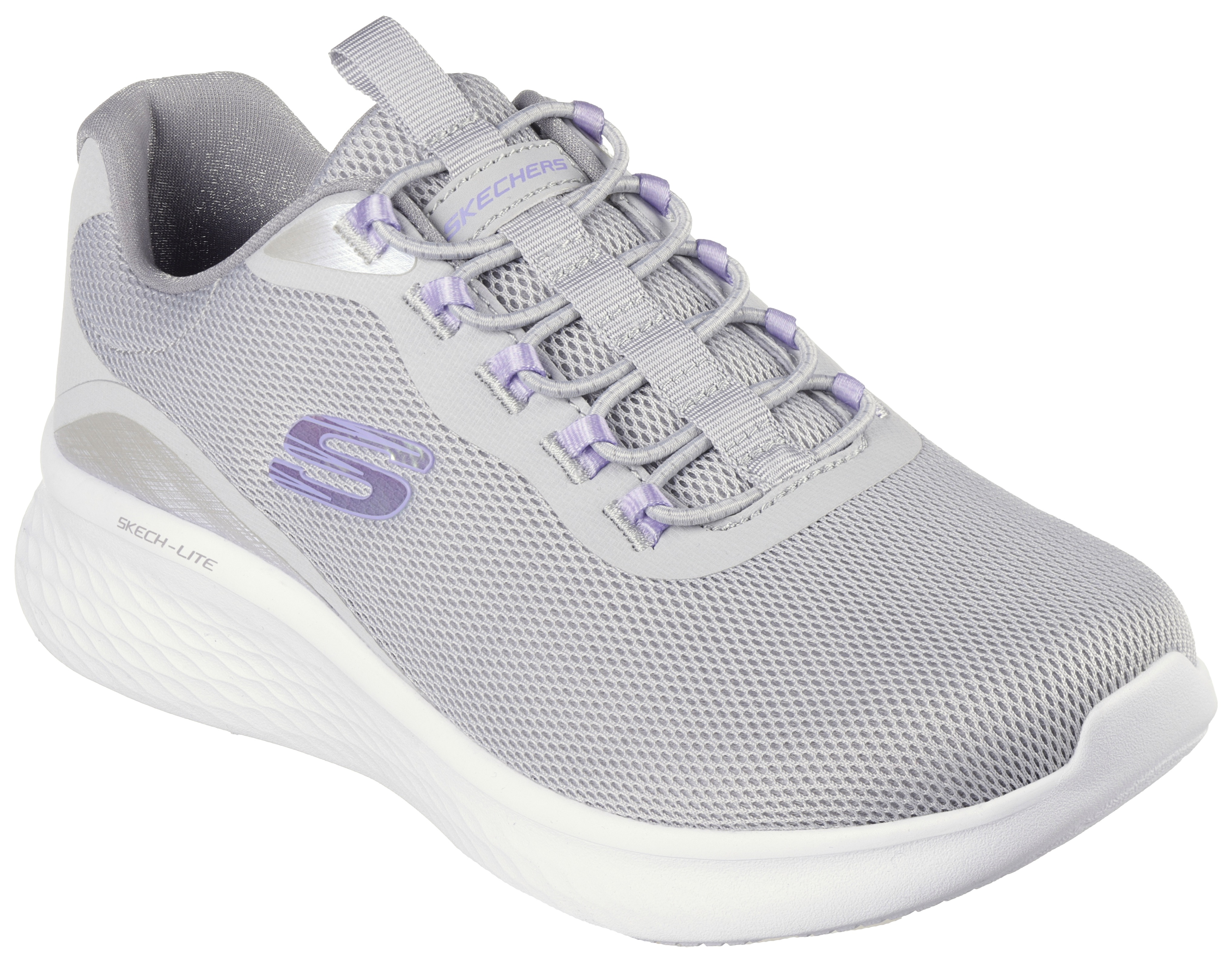 Slip-On Sneaker „SKECH-LITE PRO-„, mit Gummizug zum Schlupfen, Gr. 40, grau-lavendel