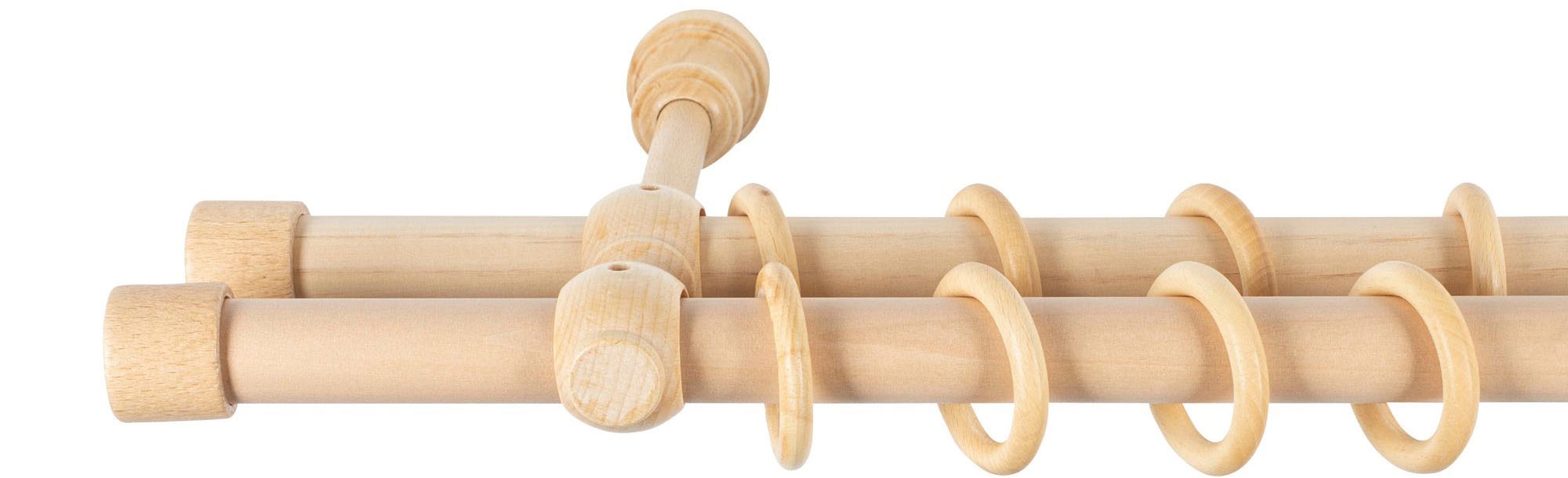 SN DECO GROUP Gardinenstange »Cafiro«, 2 läufig-läufig, Fixmaß