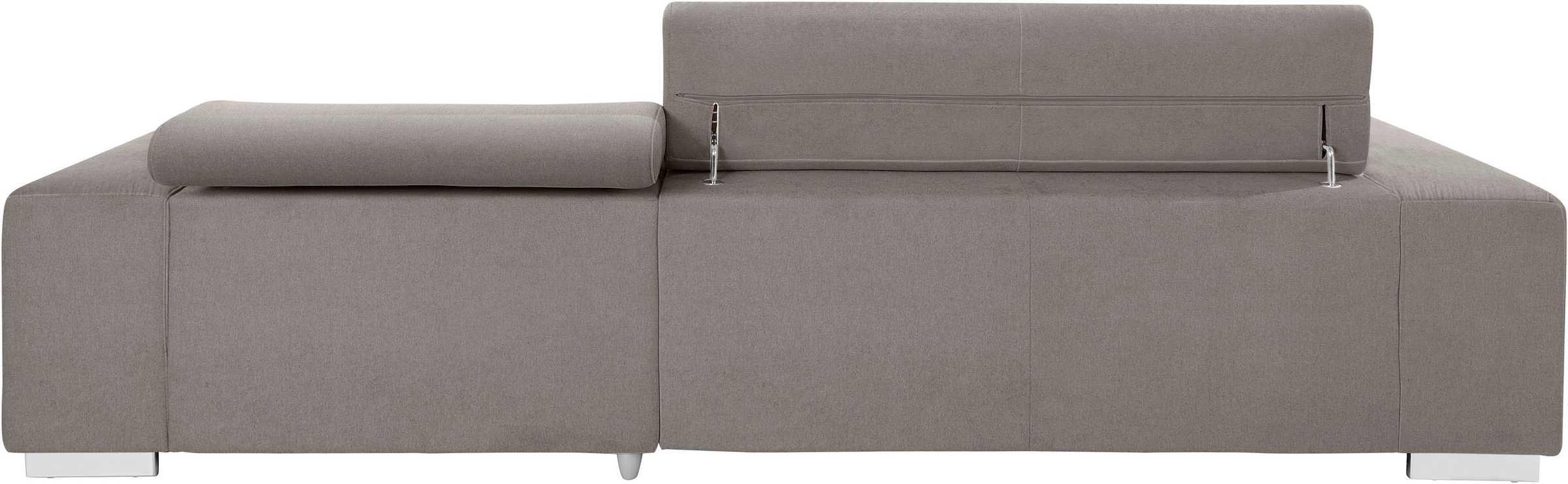 COTTA Ecksofa »Orion L-Form«, mit Kopfteilverstellung & 3 Nierenkissen