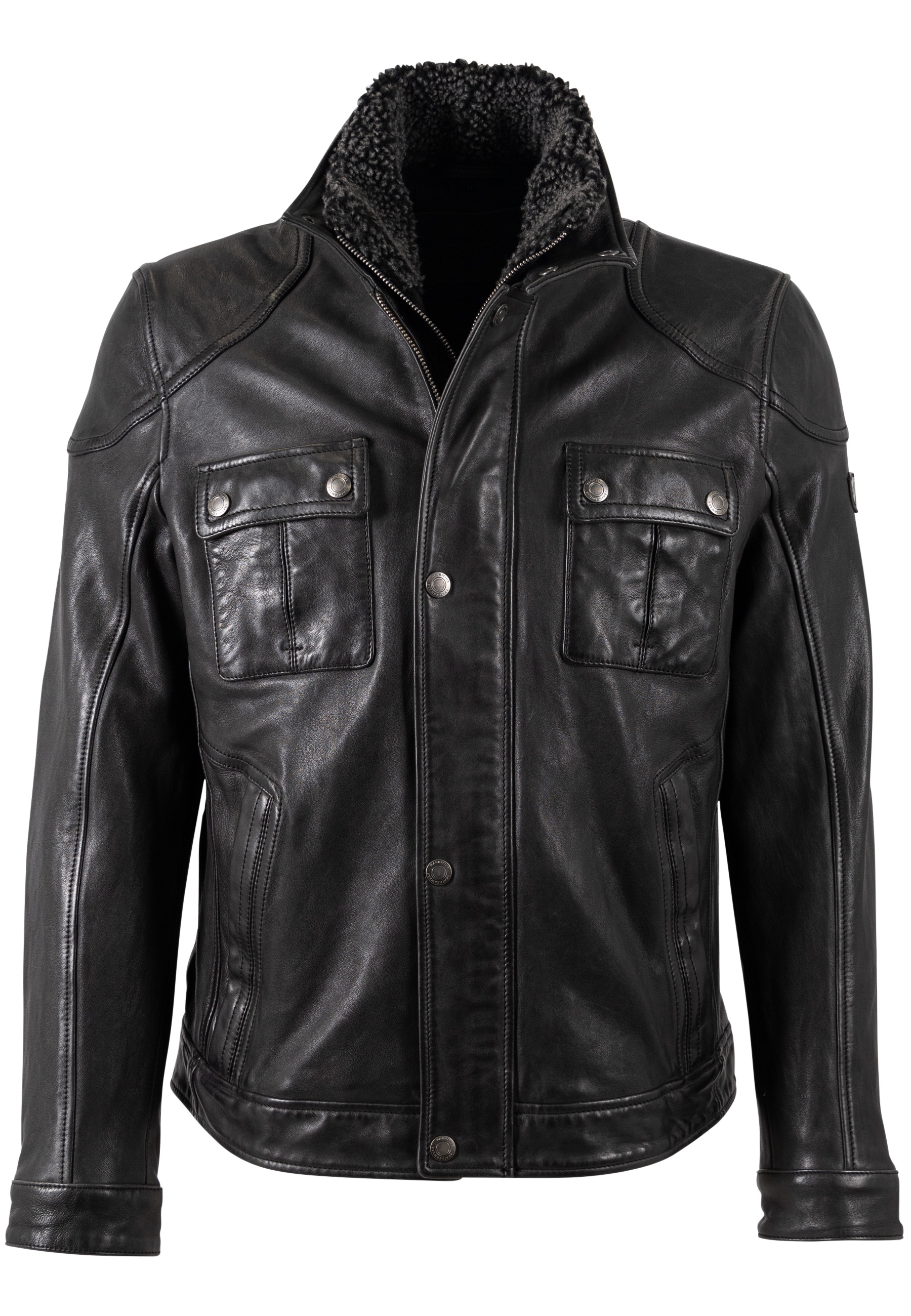 Mauritius Lederjacke »MMGarreck« mit Stehkragen