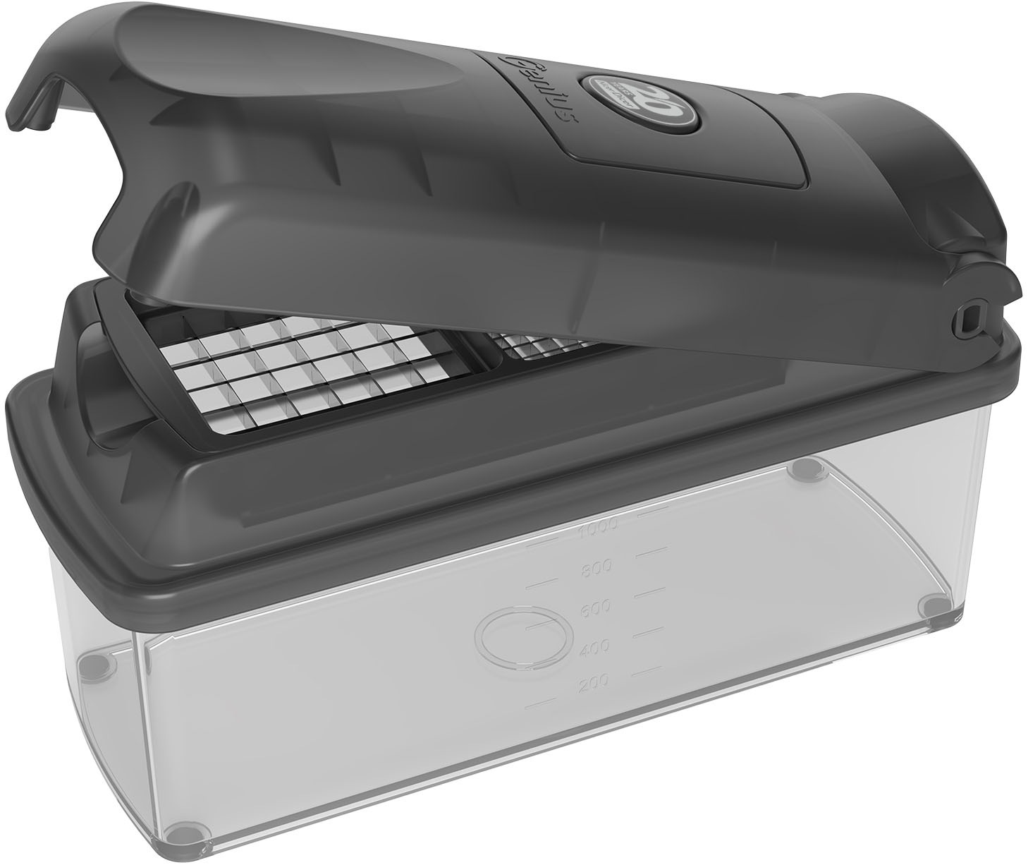 Genius Gemüseschneider »Nicer Dicer Plus Jubiläums-Edition, Set 13-tlg.«, Zerkleiner mit XXL- Messereinsätze