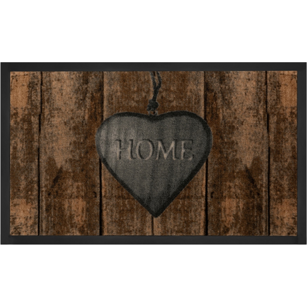 HANSE Home Fußmatte »Shabby Home«, rechteckig, Herzen Motiv, waschbar, Robust, Pflegeleicht, Rutschfest