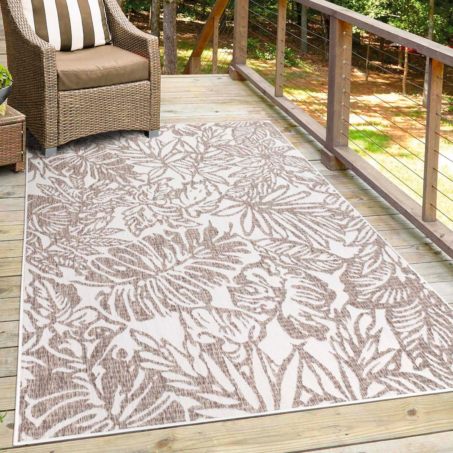 Carpet City Outdoorteppich »Outdoor 469«, rechteckig, 5 mm Höhe, Läufer, UV-beständig, Flachgewebe, auch quadratisch, In- und Outdoor