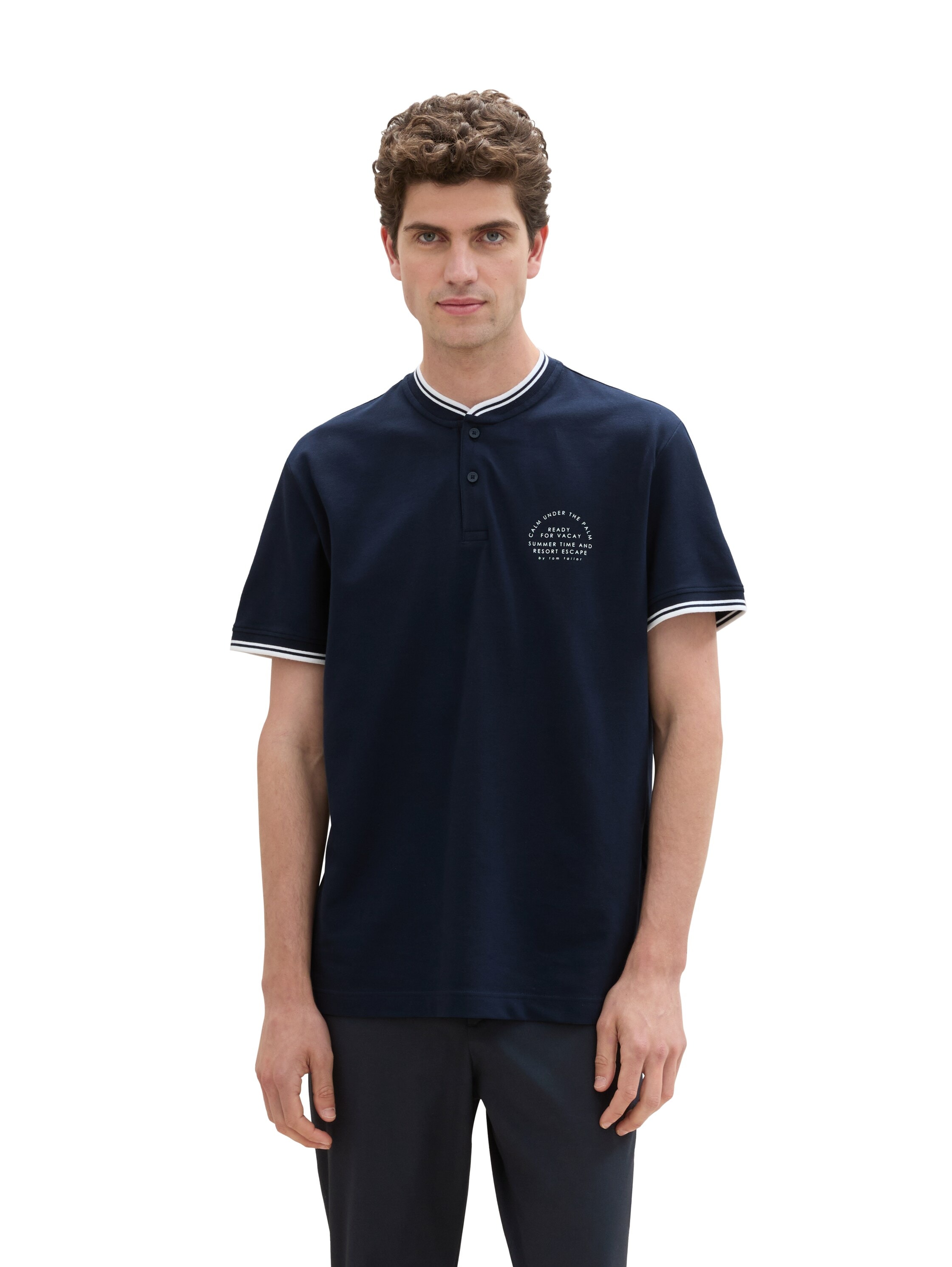 TOM TAILOR Poloshirt, mit Print