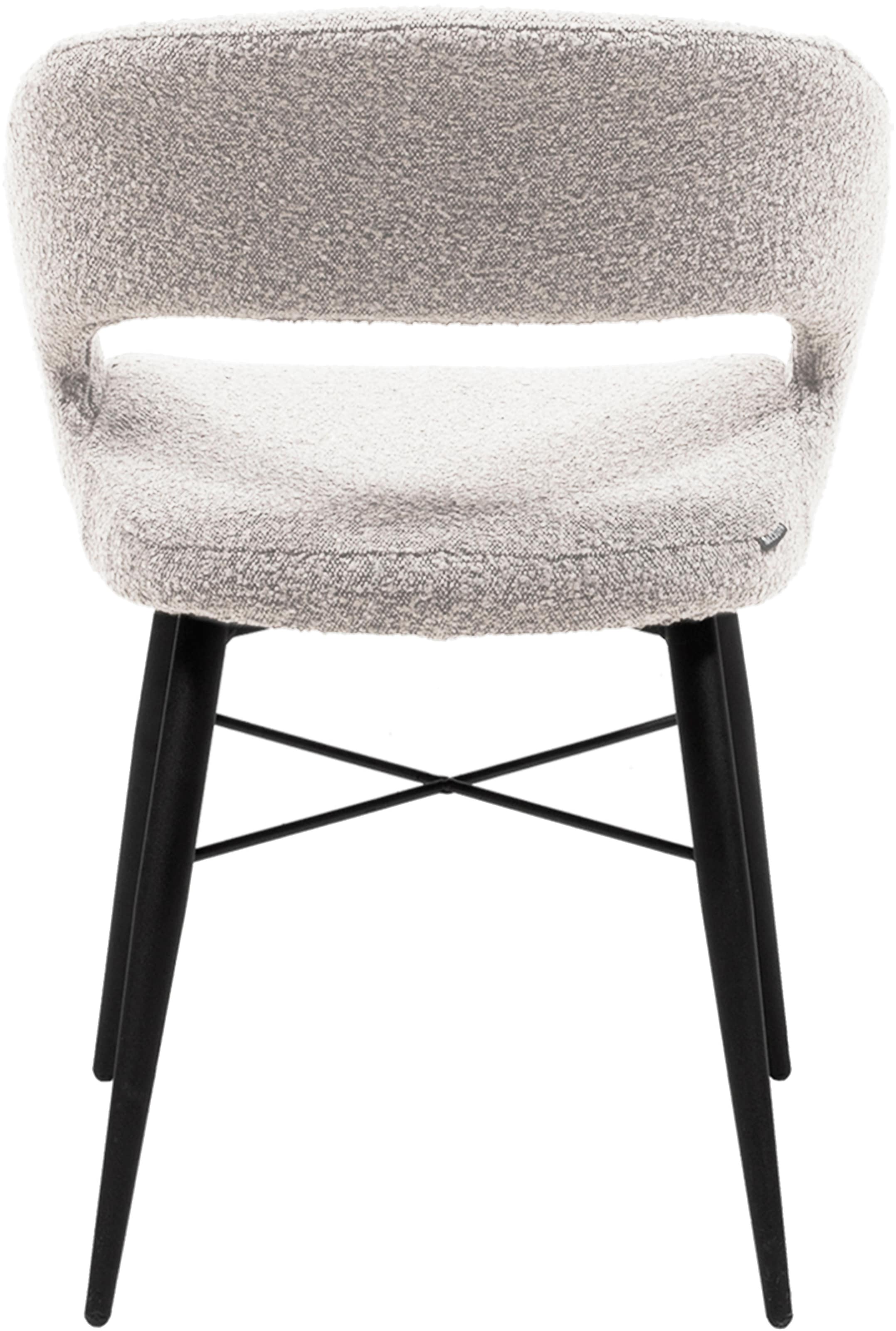 OMG Design Esszimmerstuhl »Marley«, (Set), 2 St., Stoff, mit modernem Cut-Out, Bouclé Bezug
