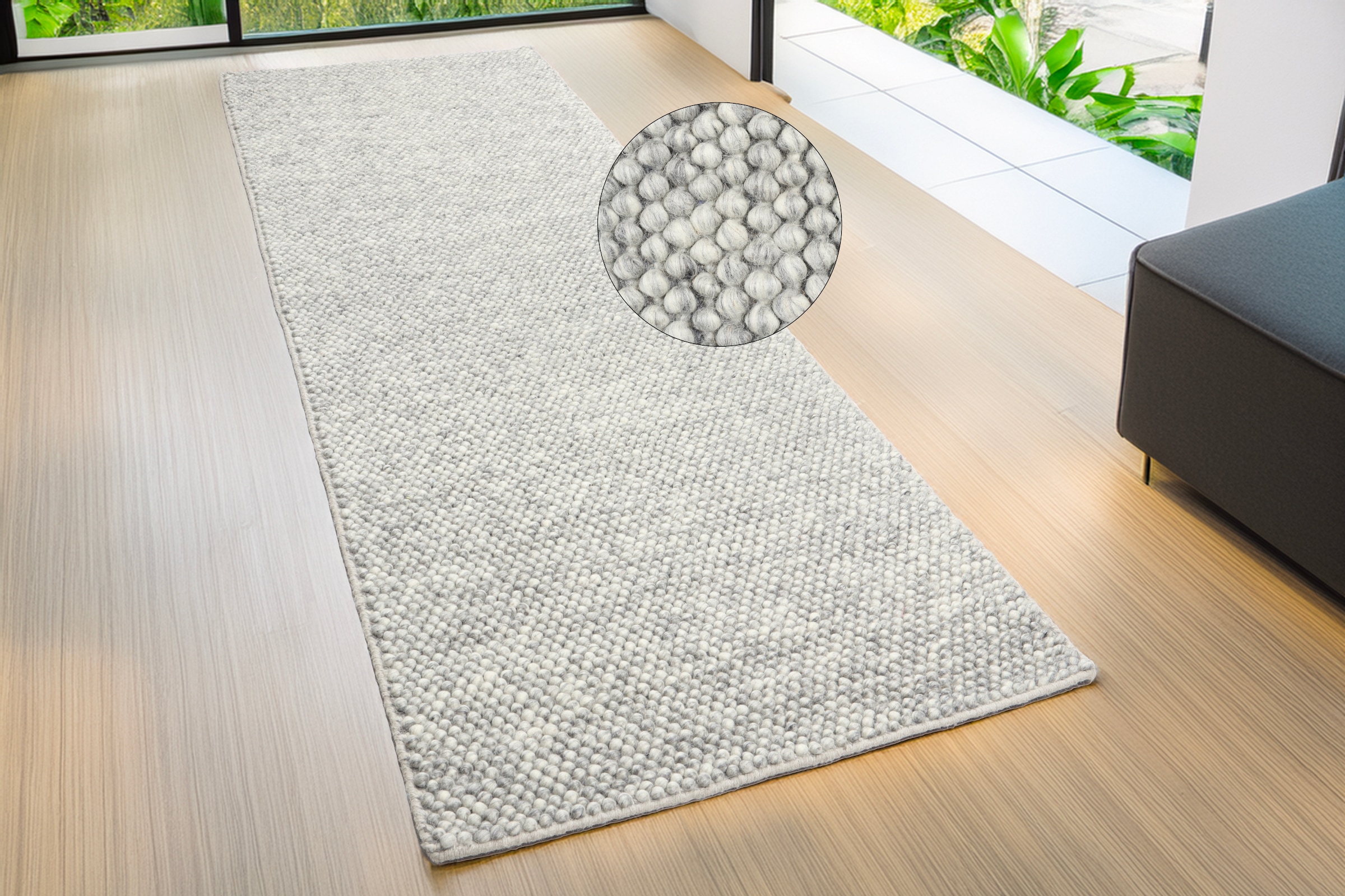 LeGer Home by Lena Gercke Läufer »Aihnoa«, rechteckig, 14 mm Höhe, handgeweb, Wolle