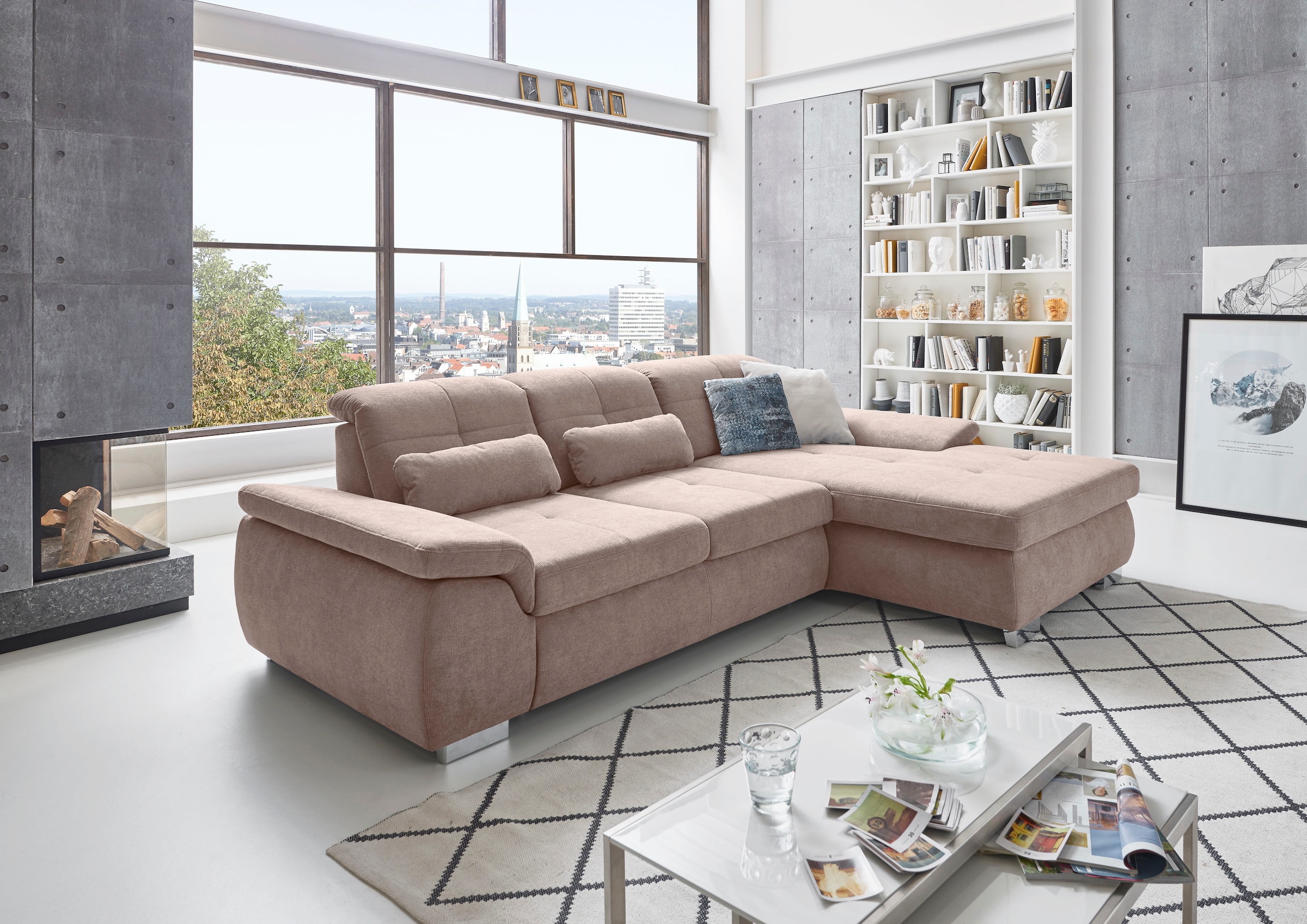 Die PlanBar Ecksofa »MP-IN16037 L-Form mit Kaltschaum-Polsterung«, mit Sitz günstig online kaufen