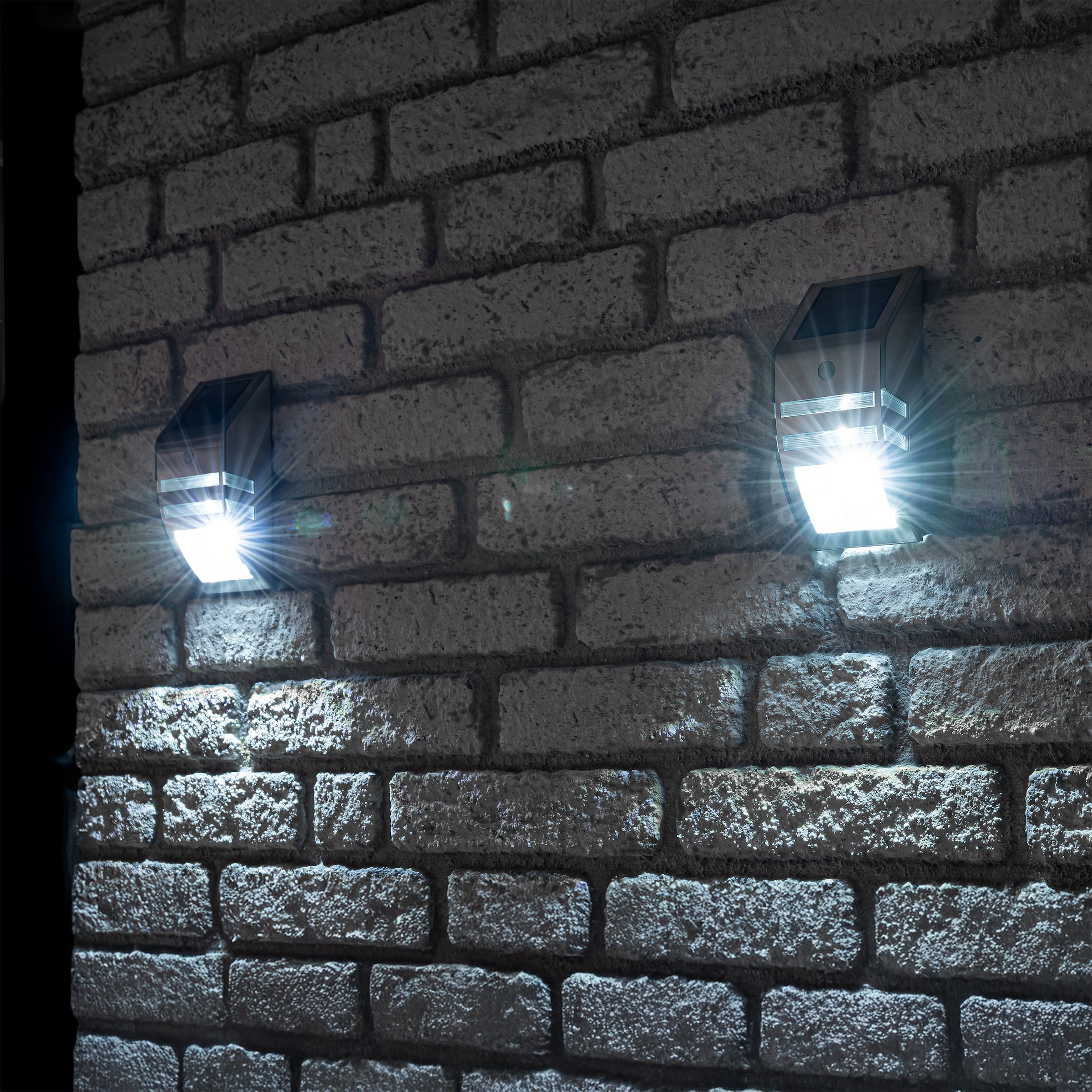 my home LED Solarleuchte »Leyan, LED-Solar Wandleuchte«, Leuchtmittel LED-Modul | LED fest integriert, mit Bewegungsmelder und Montagematerial