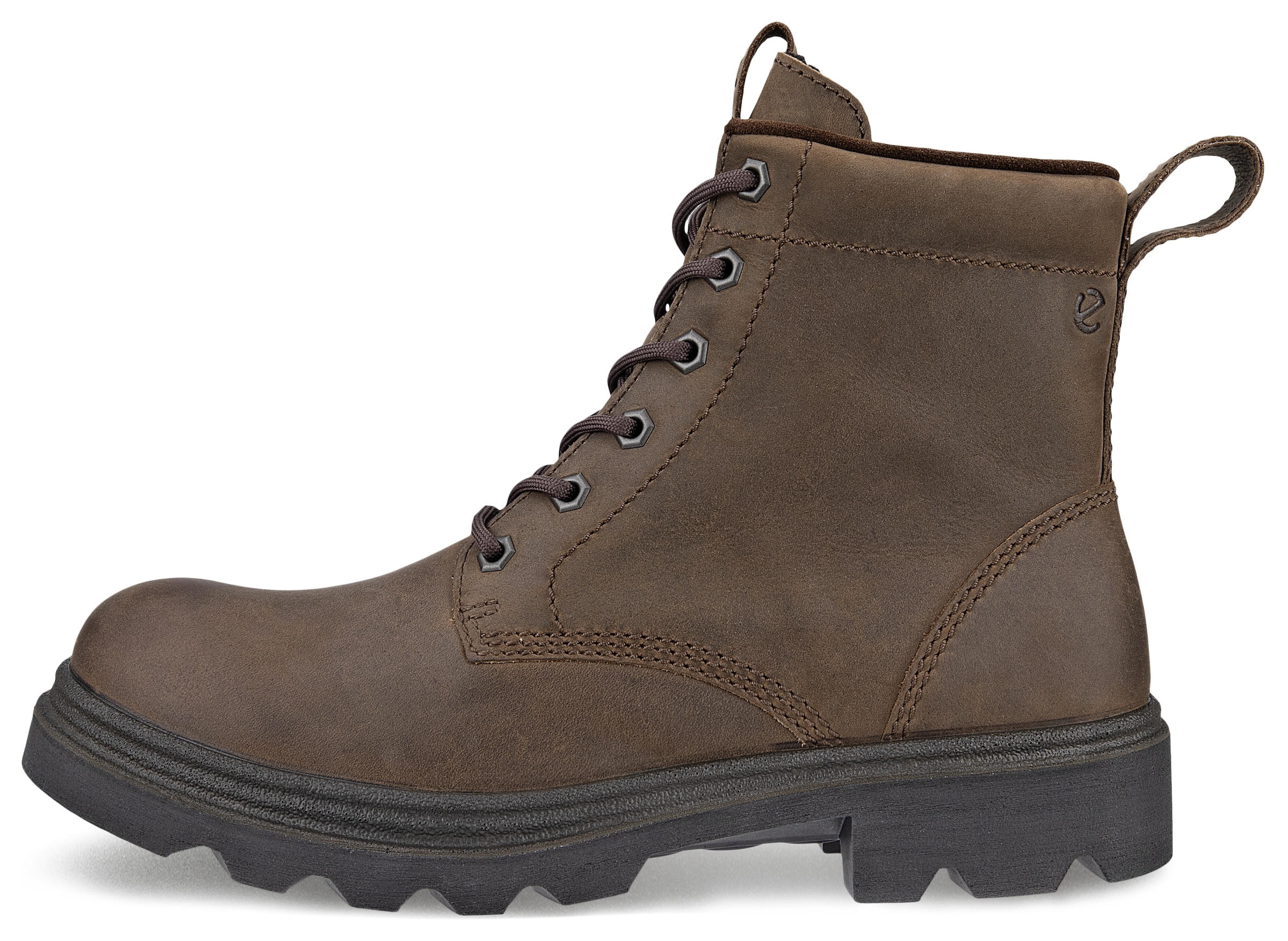 Ecco Schnürboots »GRAINER W«, Stiefelette, Winterboots, Blockabsatz, mit Schurwollfutter