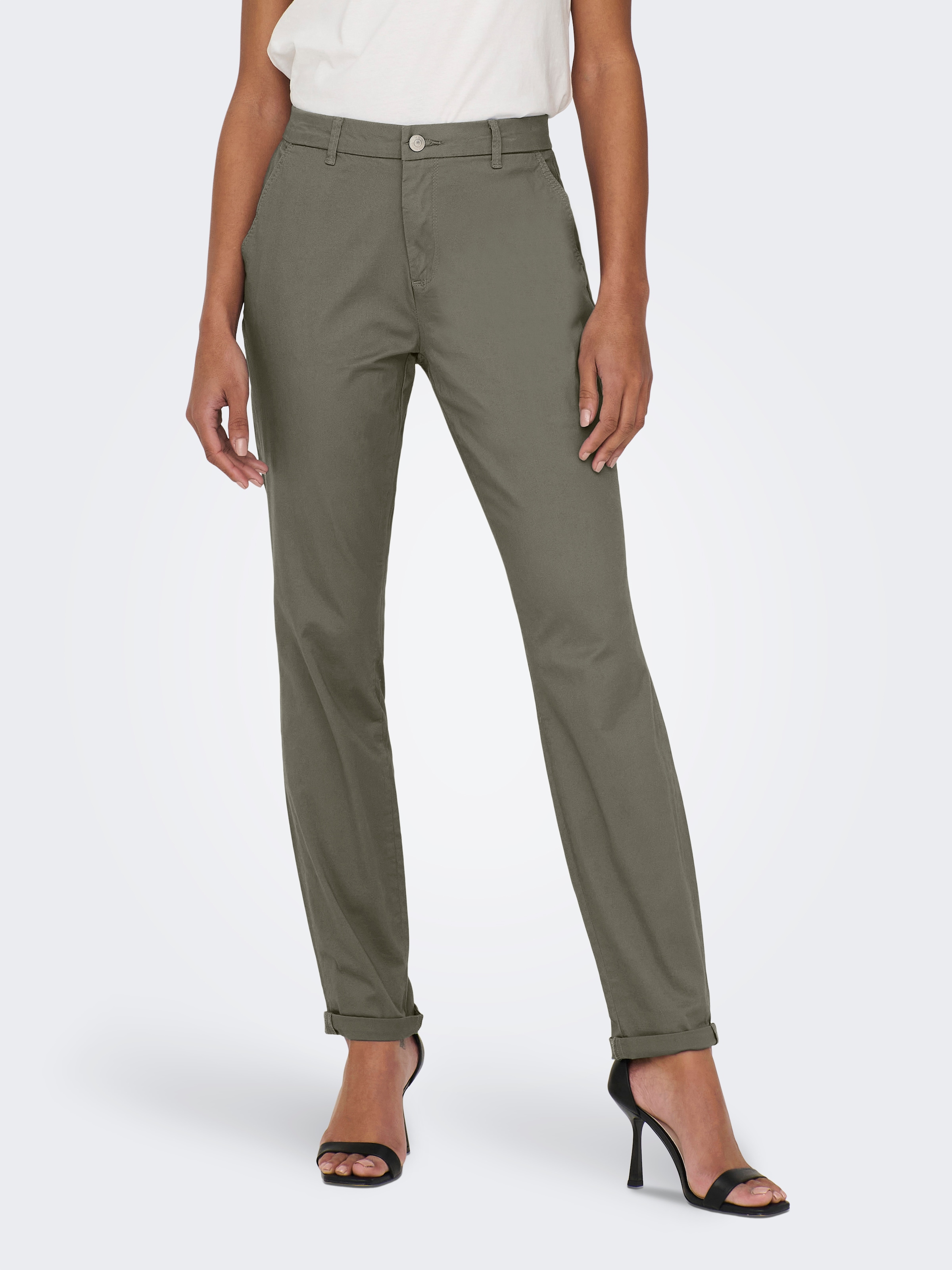 ONLY Chinohose »ONLPARIS REG CHINO PANT«  gepflegte Hose mit schmaler Beinform