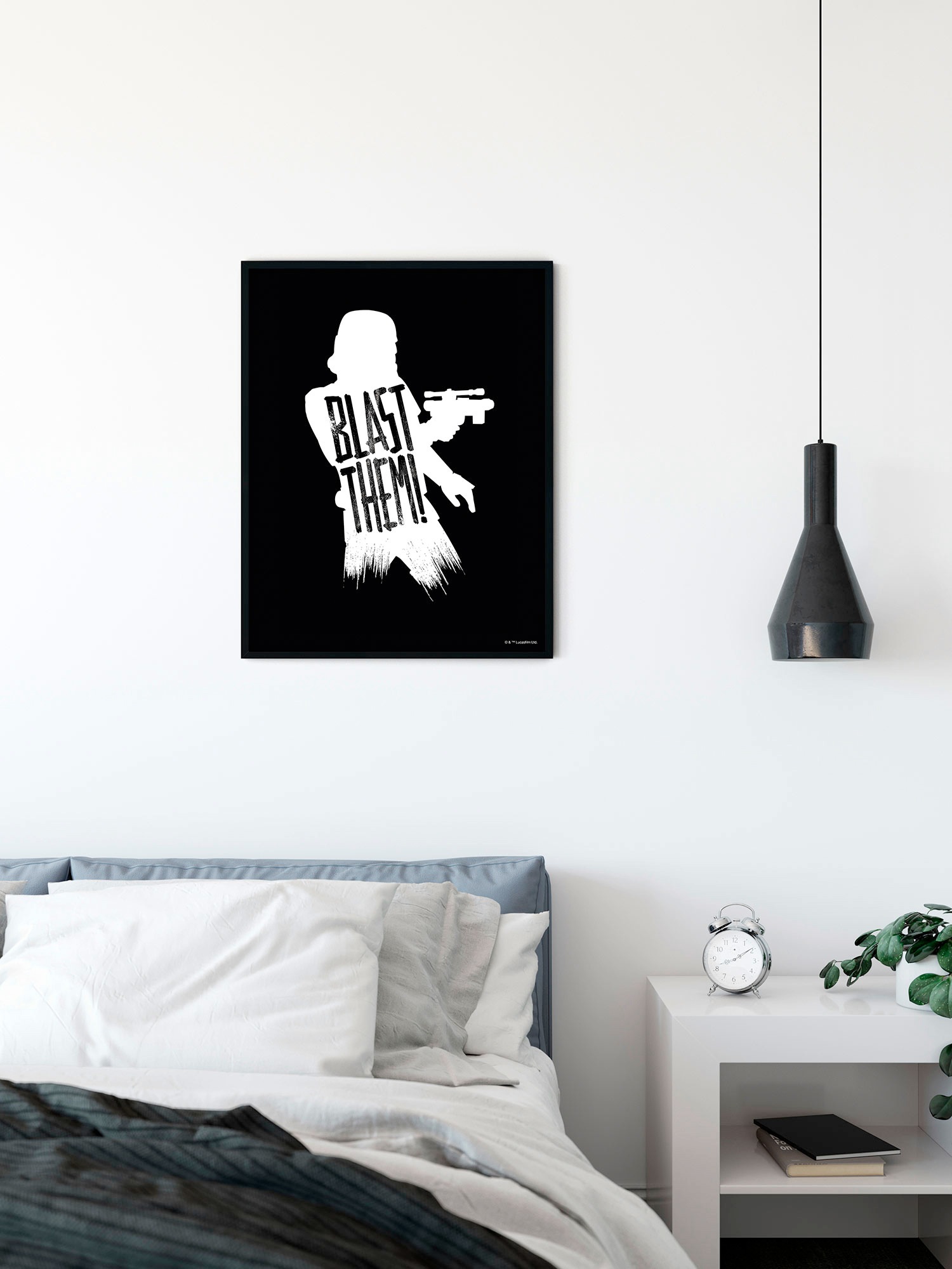 Komar Bild »Star Wars Silhouette Quotes Stormtrooper«, Disney, (1 St.), Wandbild zur Dekoration im Kinderzimmer - ohne Rahmen