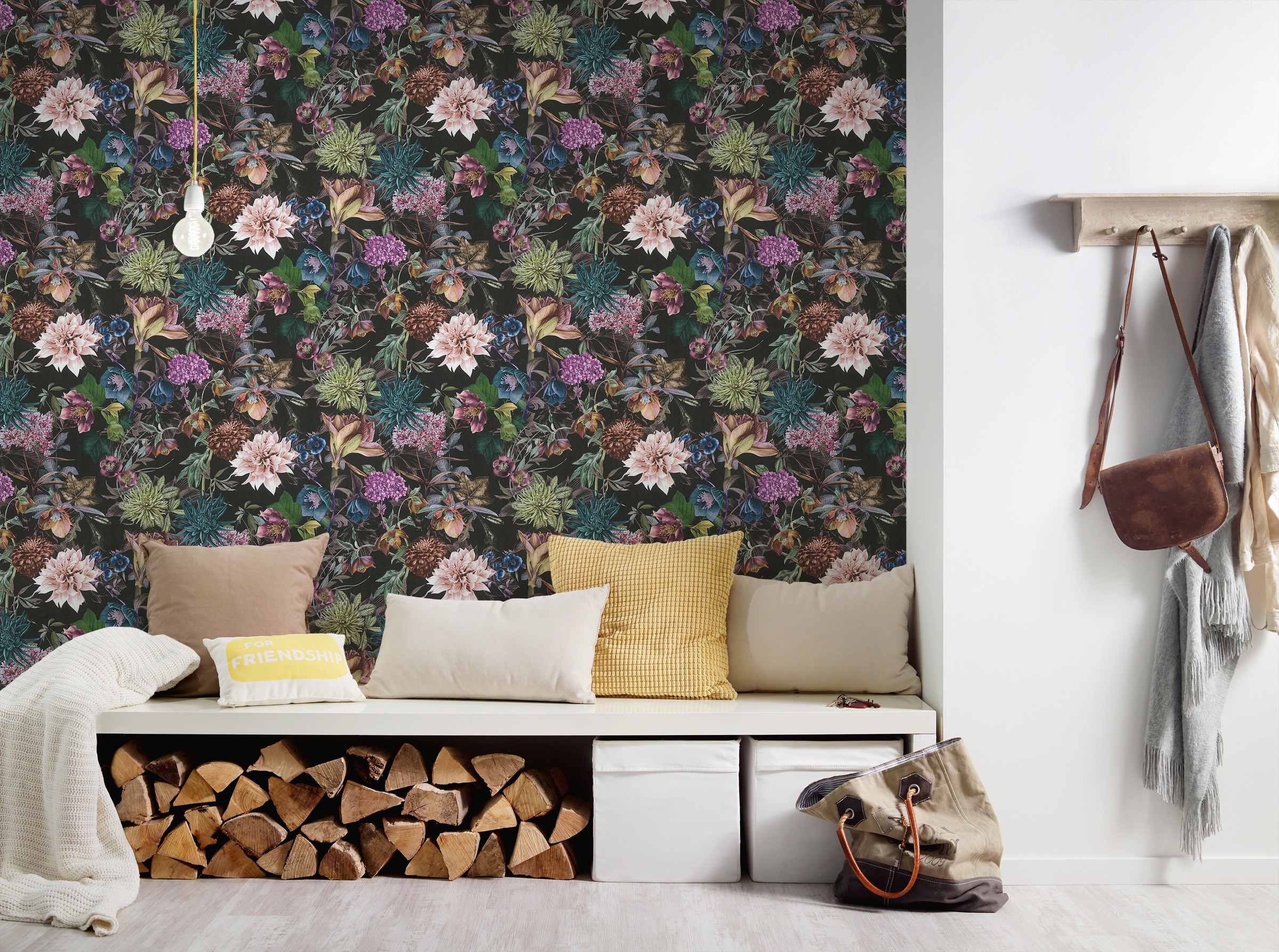 A.S. Création Vliestapete »Dream Flowery«, floral-botanisch-Wald, Florale Tapete Blumenoptik Tapeten Wohnzimmer Schlafzimmer Küche Optik