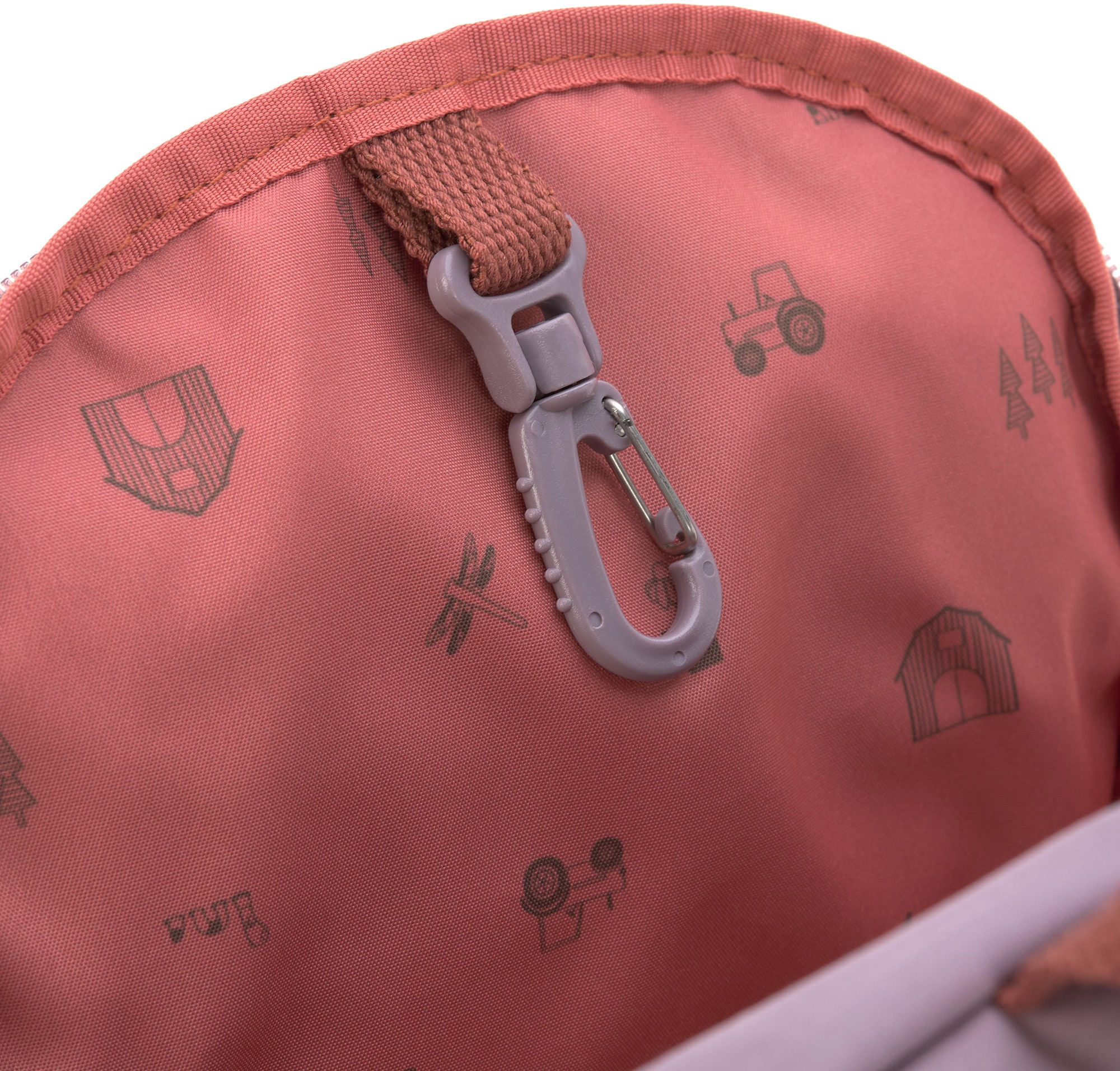 LÄSSIG Kinderrucksack »Adventure, Dragonfly, Mini Backpack« Floureszierende Flächen PETA-approved vegan