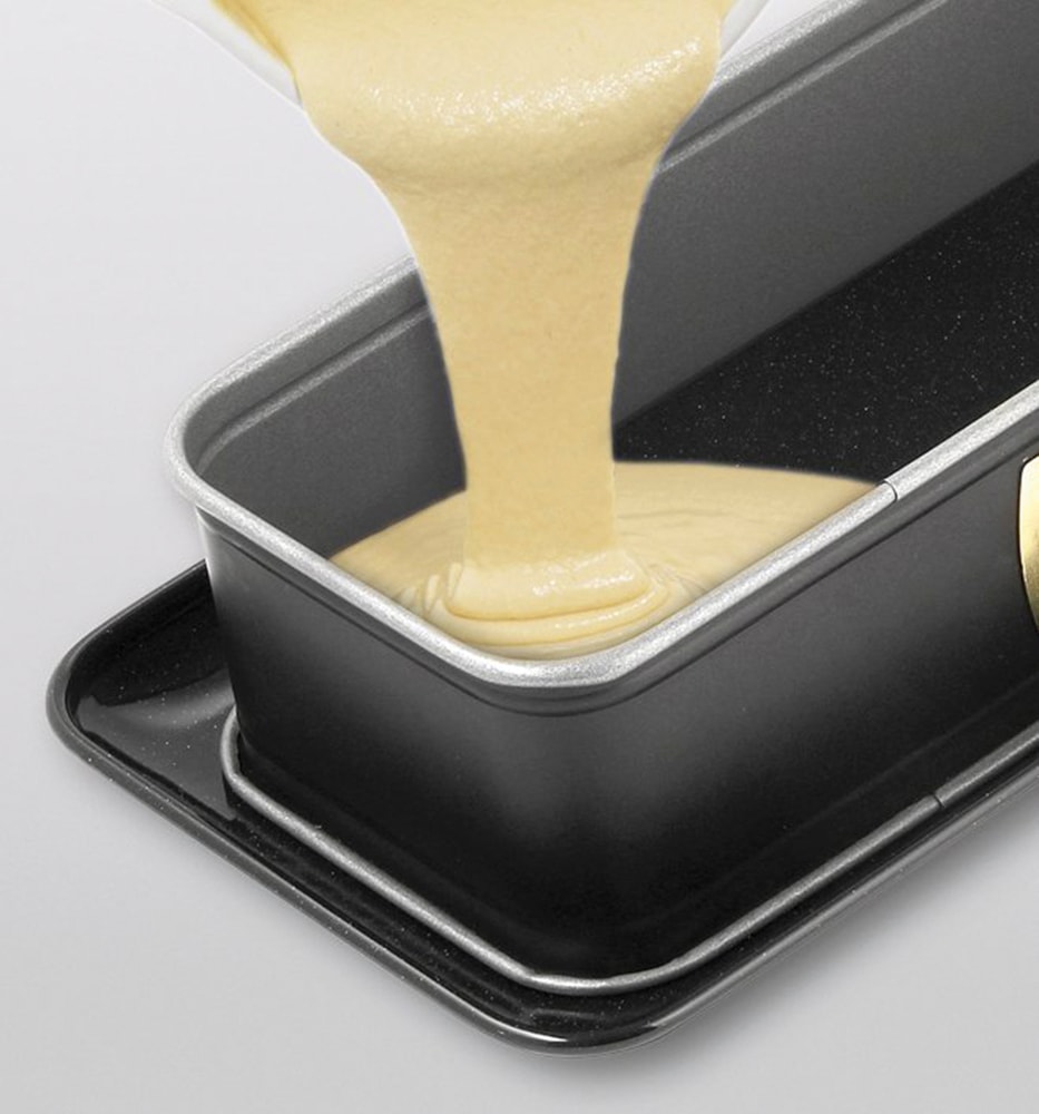 Dr. Oetker Küchenhelfer Kastenform »Back-Idee, rechteckige Springform mit Emaille-Servierboden, 30 cm«